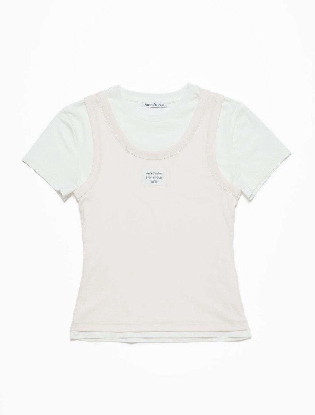 Acne Studios Acne Studios Stockholm 1996| Layered Rib Tank Tee Size S / US 4 / IT 40 - 2 Thumbnail