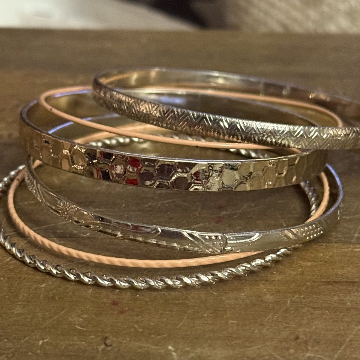 Other Silver tone bangle bracelet set Size ONE SIZE - 3 Thumbnail