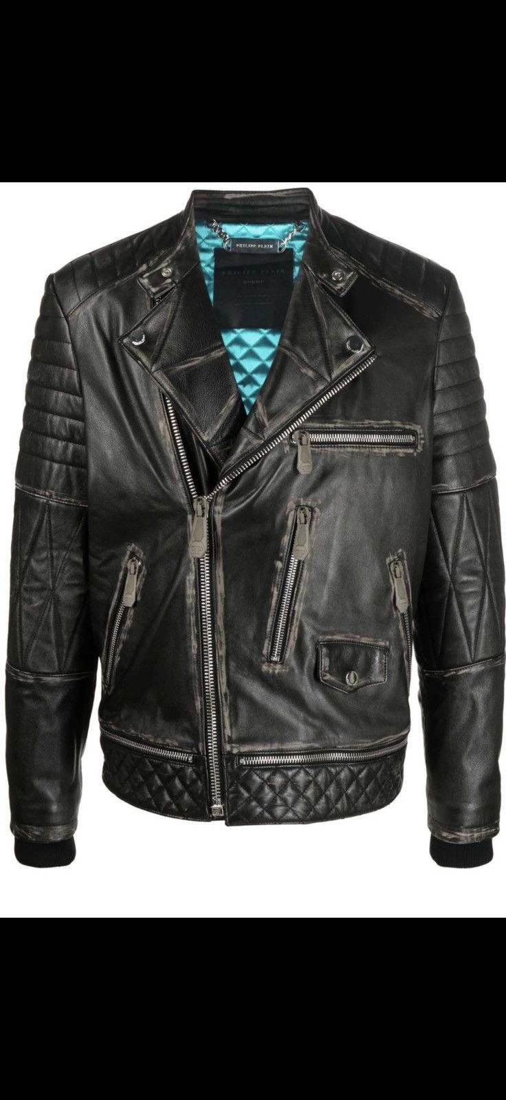 Philipp Plein Rockstud leather biker jacket Size US S / EU 44-46 / 1 - 4 Thumbnail