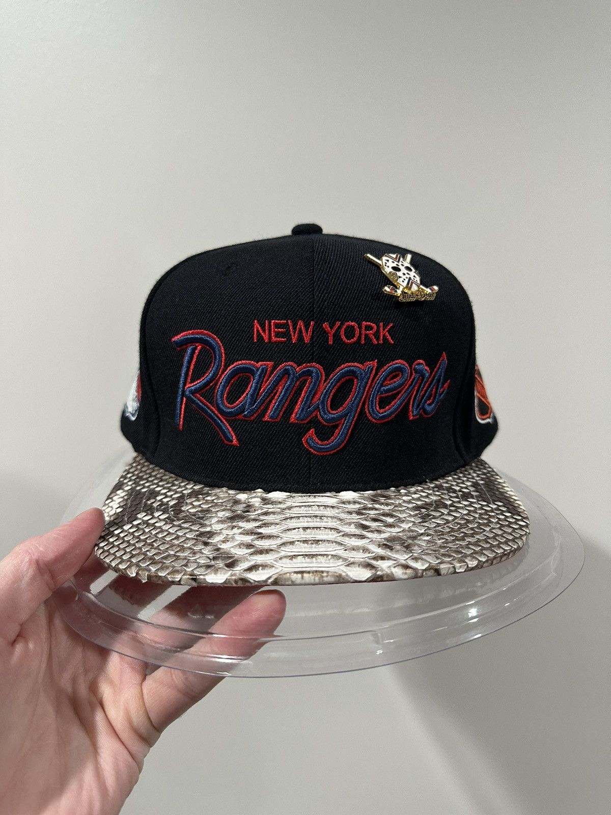 Just Don Just Don x Mitchell & Ness NHL New York Rangers Python Hat Size ONE SIZE - 8 Thumbnail