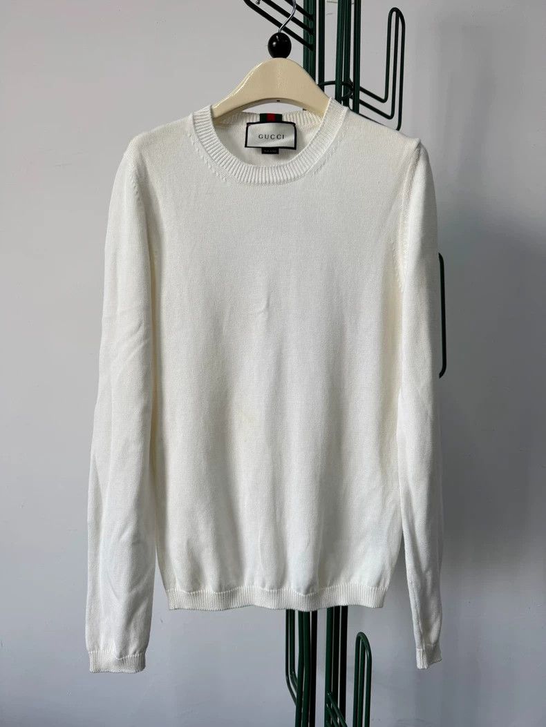 Gucci Gucci Round-neck solid color sweater Size US S / EU 44-46 / 1 - 1 Thumbnail