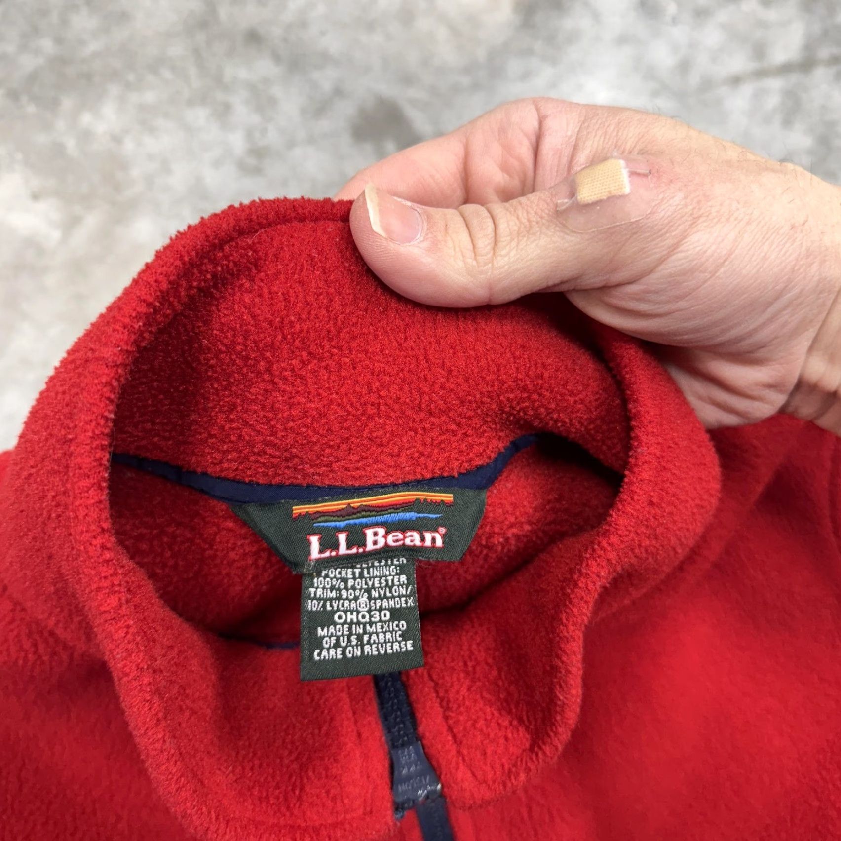 Vintage VINTAGE L.L. Bean Fleece Jacket Womens Small Red Full Zip Stand Collar 90s Size S / US 4 / IT 40 - 2 Thumbnail