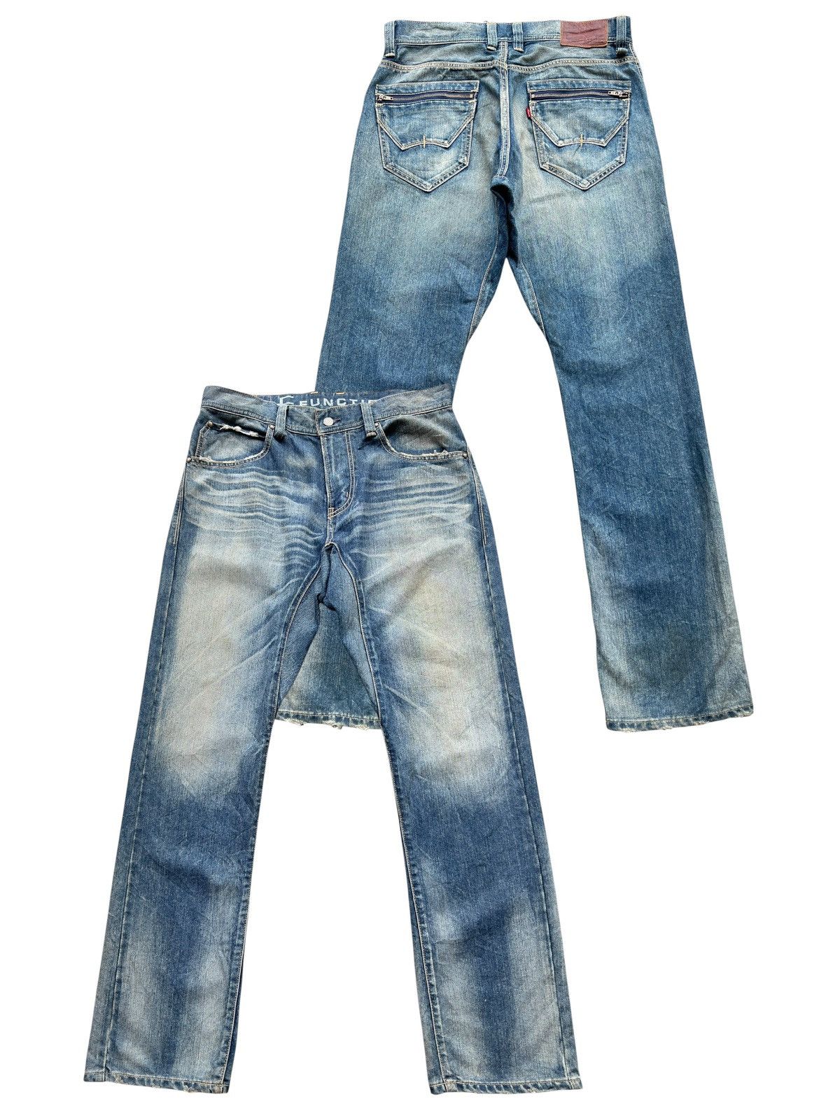 Edwin Vintage Edwin Function Distressed Denim Jeans 35x34 Size US 35 - 1 Thumbnail