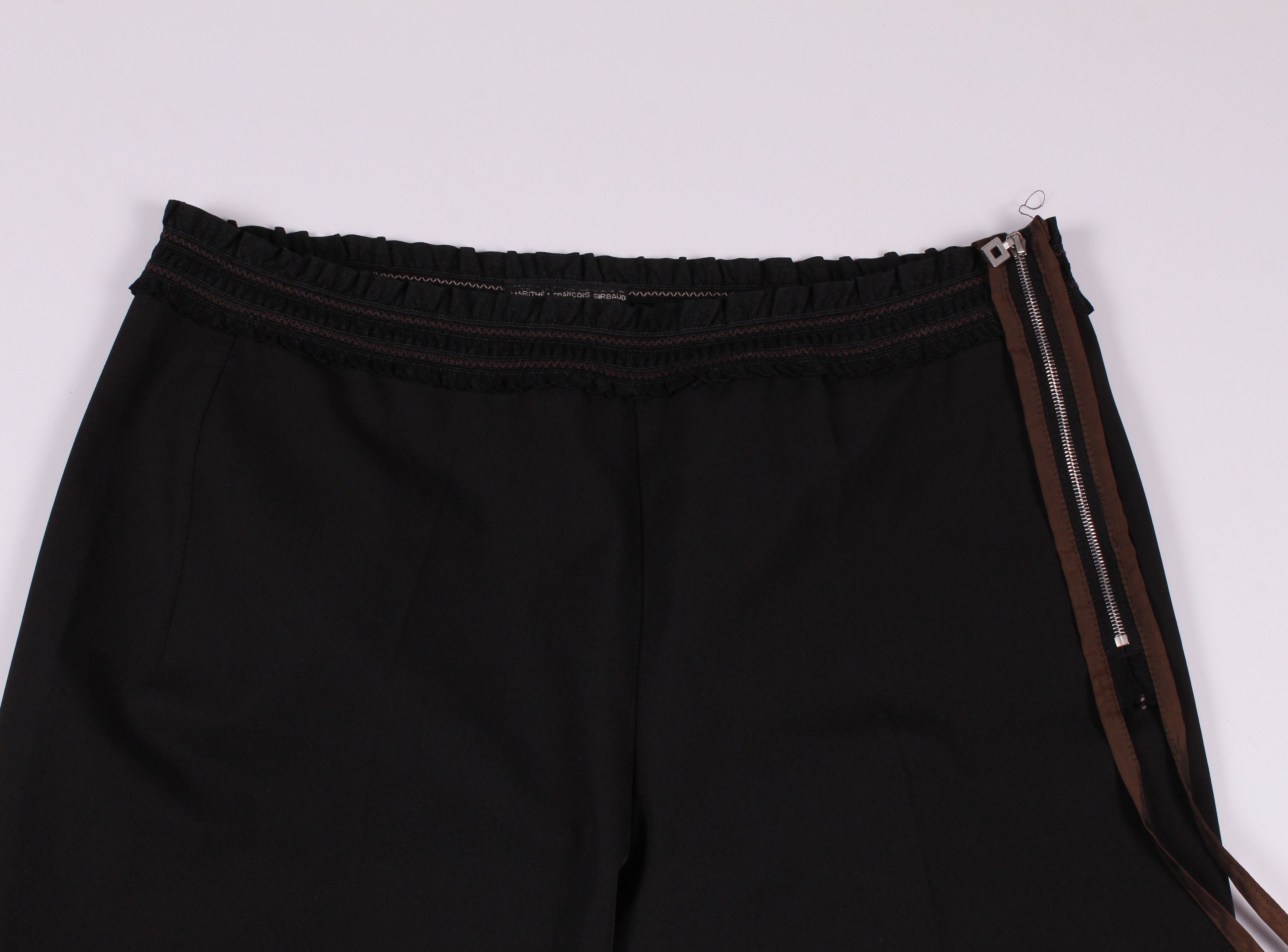 Marithe + Francois Girbaud Vintage Marithe Francois Girbaud Cropped Trousers Size 30" / US 8 / IT 44 - 2 Thumbnail