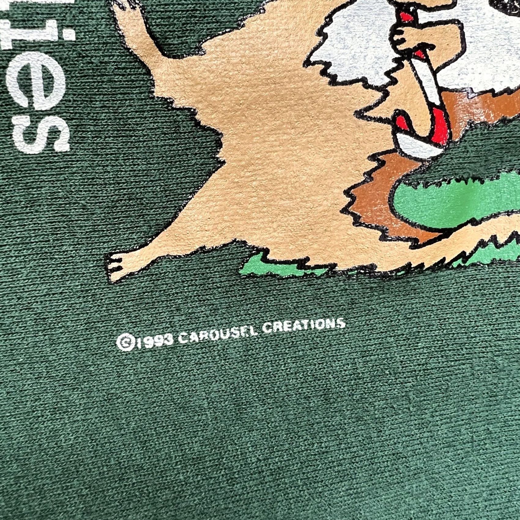 Hanes VINTAGE Hanes Sweatshirt Christmas Collie Dog Graphic Crewneck Large 1993 Made USA Green 90s Boys Mens Womens Unisex Adults Shirt Pullover Size US L / EU 52-54 / 3 - 7 Thumbnail