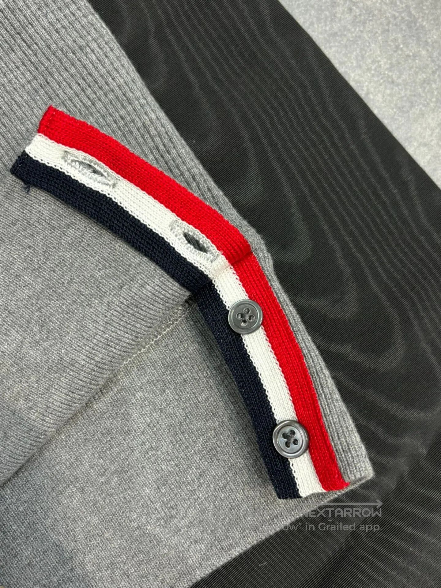 Thom Browne thom browne gray striped sleeve sweatshirt. Size US M / EU 48-50 / 2 - 2 Thumbnail