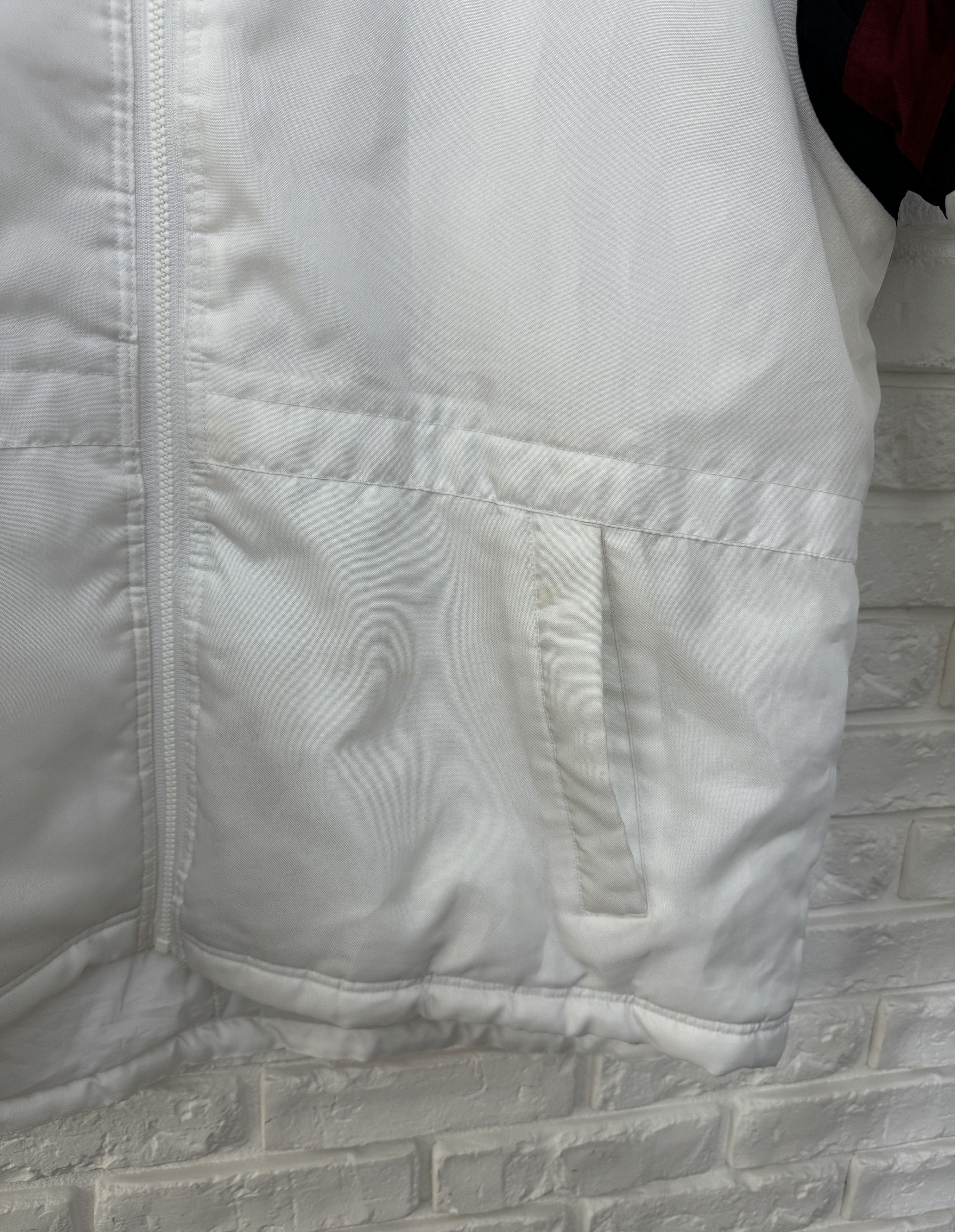 Nike Insulated Jacket Puffer Big Logo Swoosh White Size XL