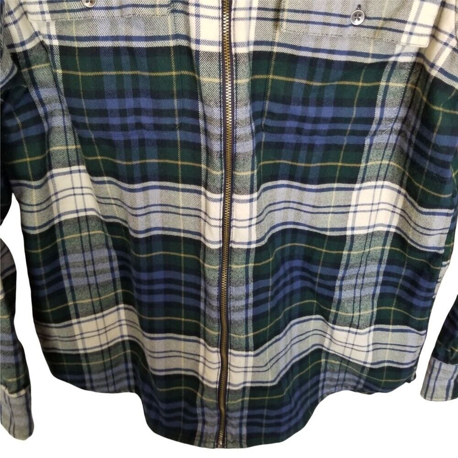 Chaps Ralph Lauren Chaps Ralph Lauren Men Full Zip Flannel Shirt Plaid L Preppy Size US L / EU 52-54 / 3 - 3 Thumbnail