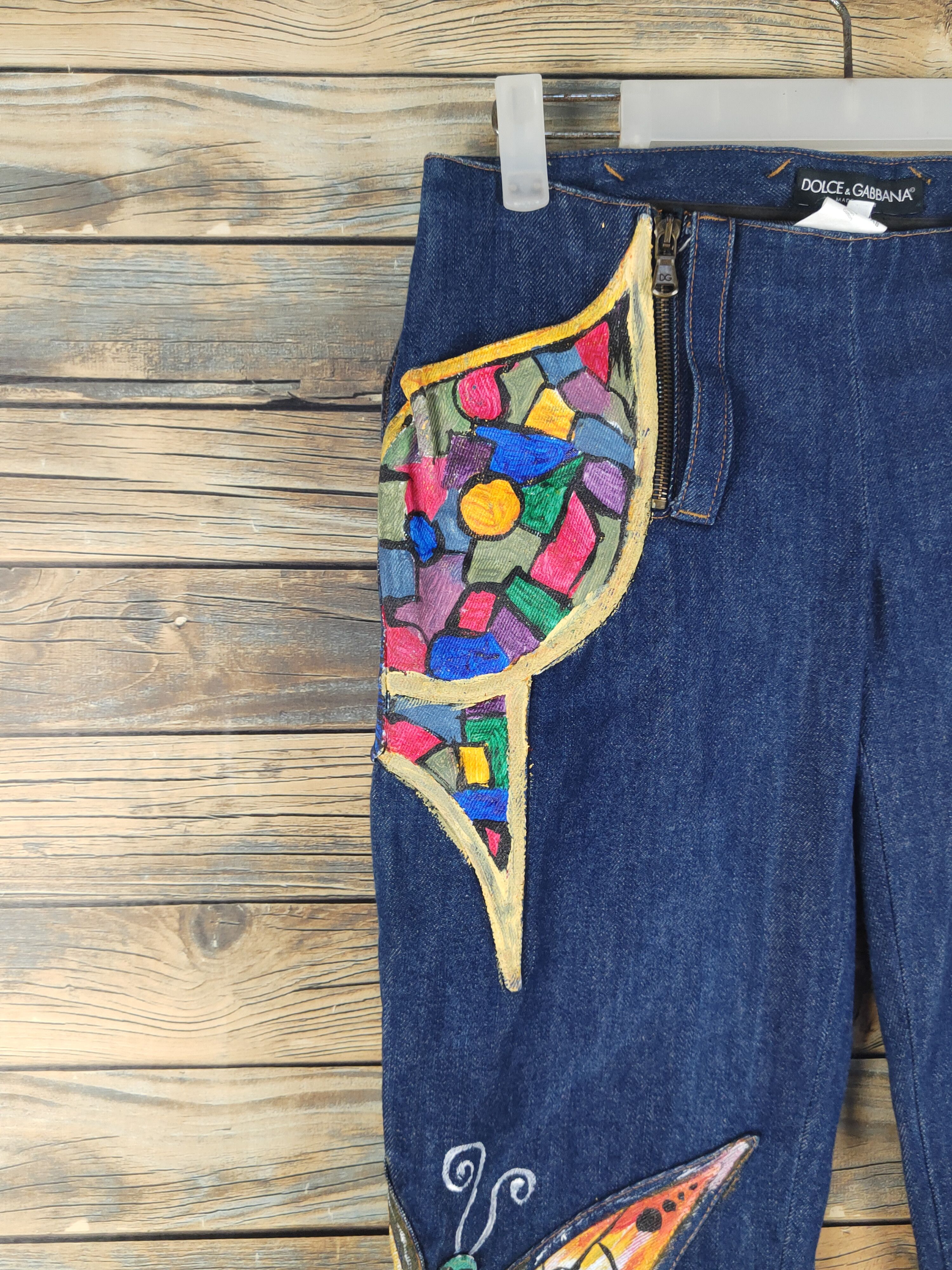 Dolce & Gabbana DL Dolce& Gabbana Blue Distressed Ripped Jeans #1008T Size 26" / US 2 / IT 38 - 4 Thumbnail