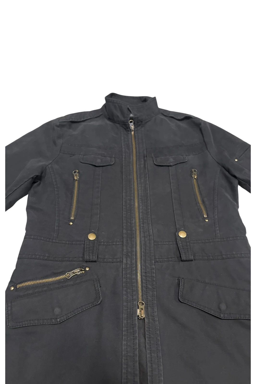 semanticdesign Semantic Design black multizip millitary coat Size US M / EU 48-50 / 2 - 3 Thumbnail
