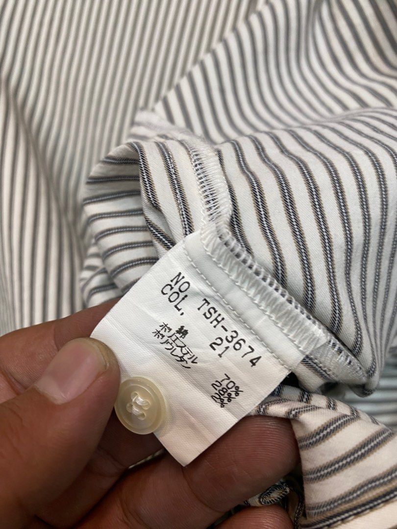 Tornado Mart Tornado Mart stripe shirt nice design Size US M / EU 48-50 / 2 - 3 Thumbnail