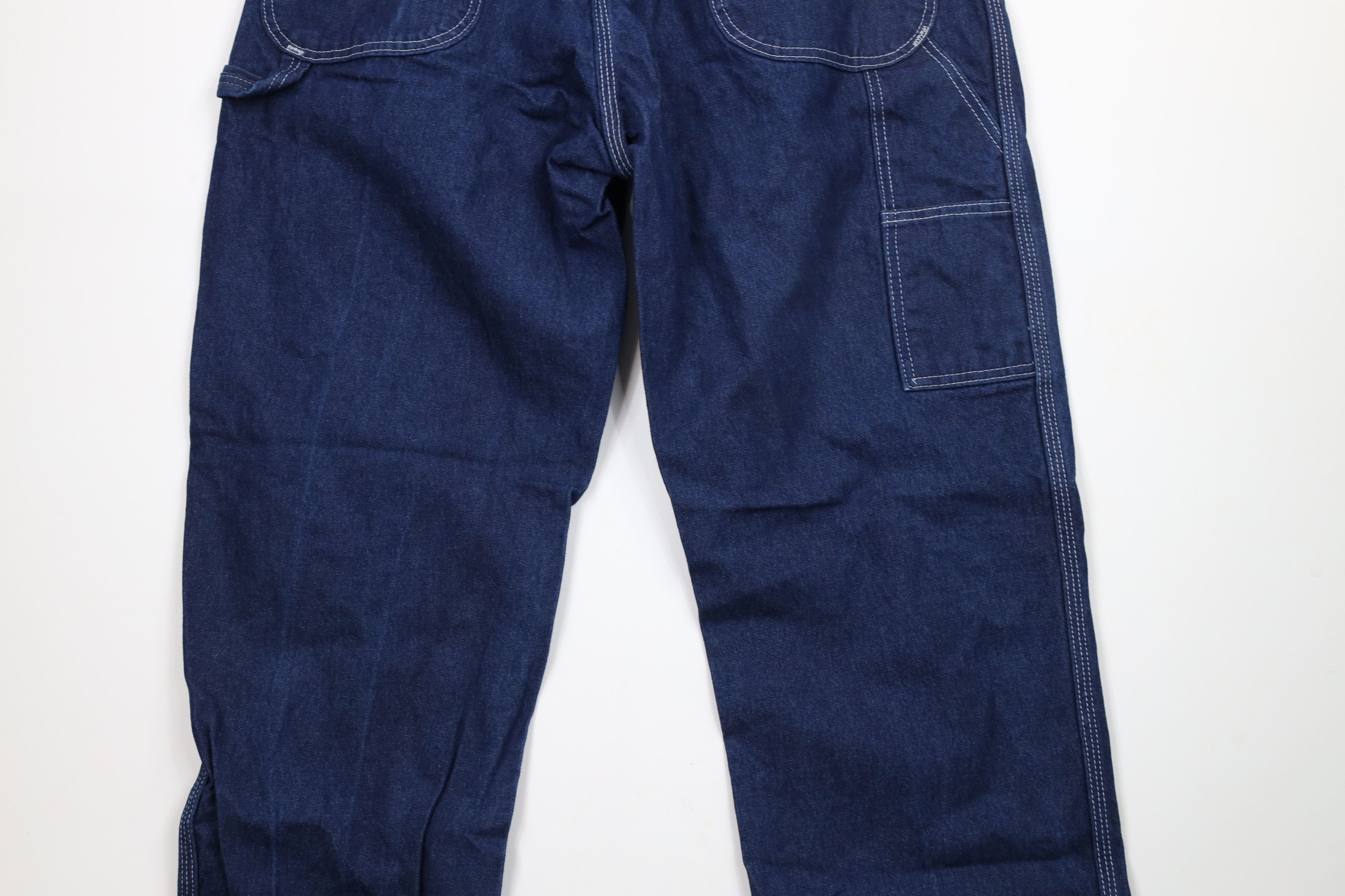 Dickies × Vintage Vintage Y2K Dickies Wide Leg Carpenter Dungaree Denim Jeans Size US 38 / EU 54 - 10 Thumbnail