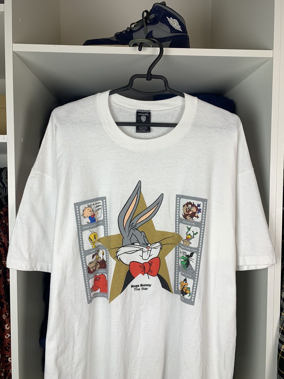 Vintage × Warner Bros Vintage 1996 Warner Bros Made in USA Single Stitch T-shirt Size US XXL / EU 58 / 5 - 2 Thumbnail