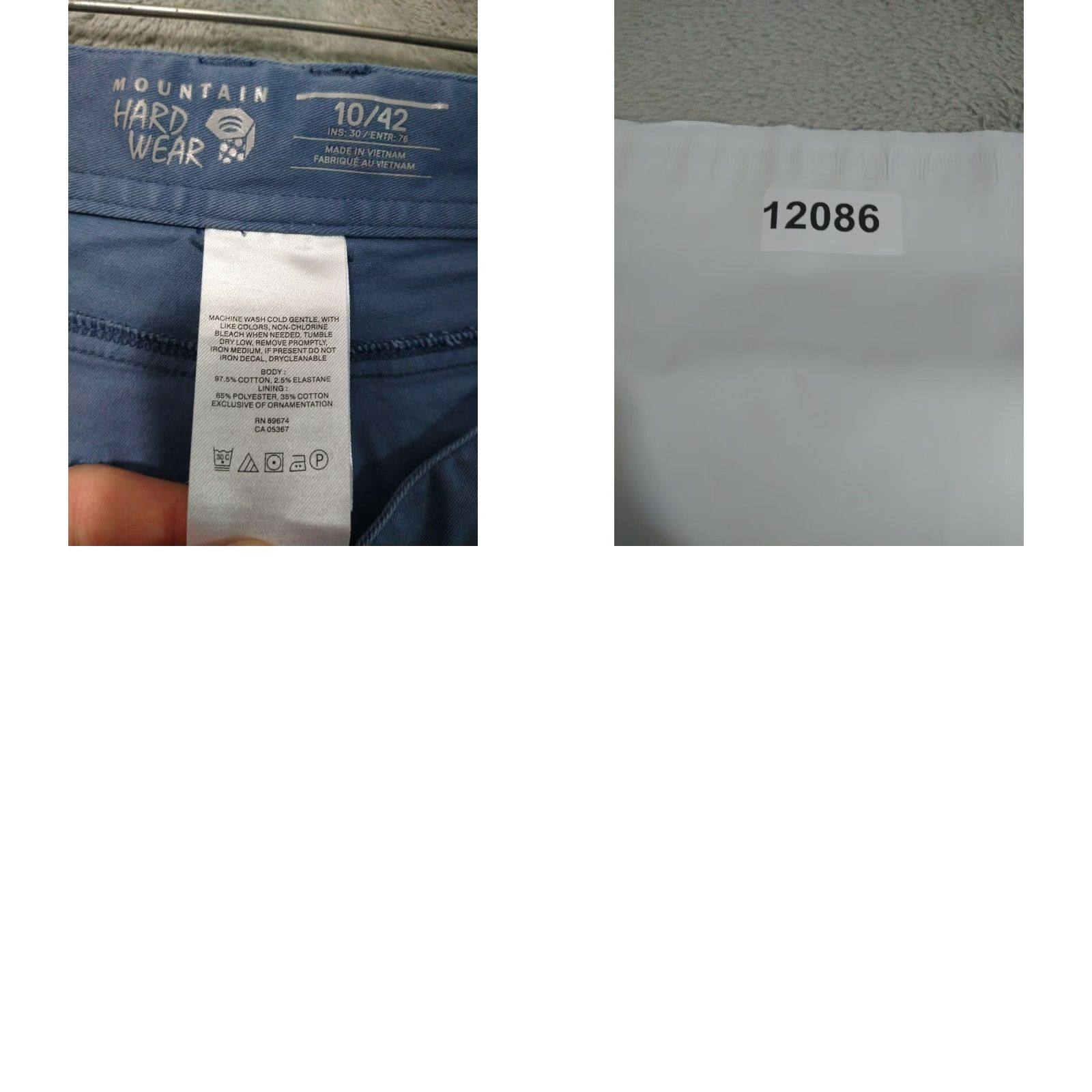 Mountain Hardwear Mountain Hardwear Jeans Womens 10 Blue Skinny Mid Rise Outdoor Hiking Stretch Shirt? Size 32" / US 10 / IT 46 - 8 Thumbnail