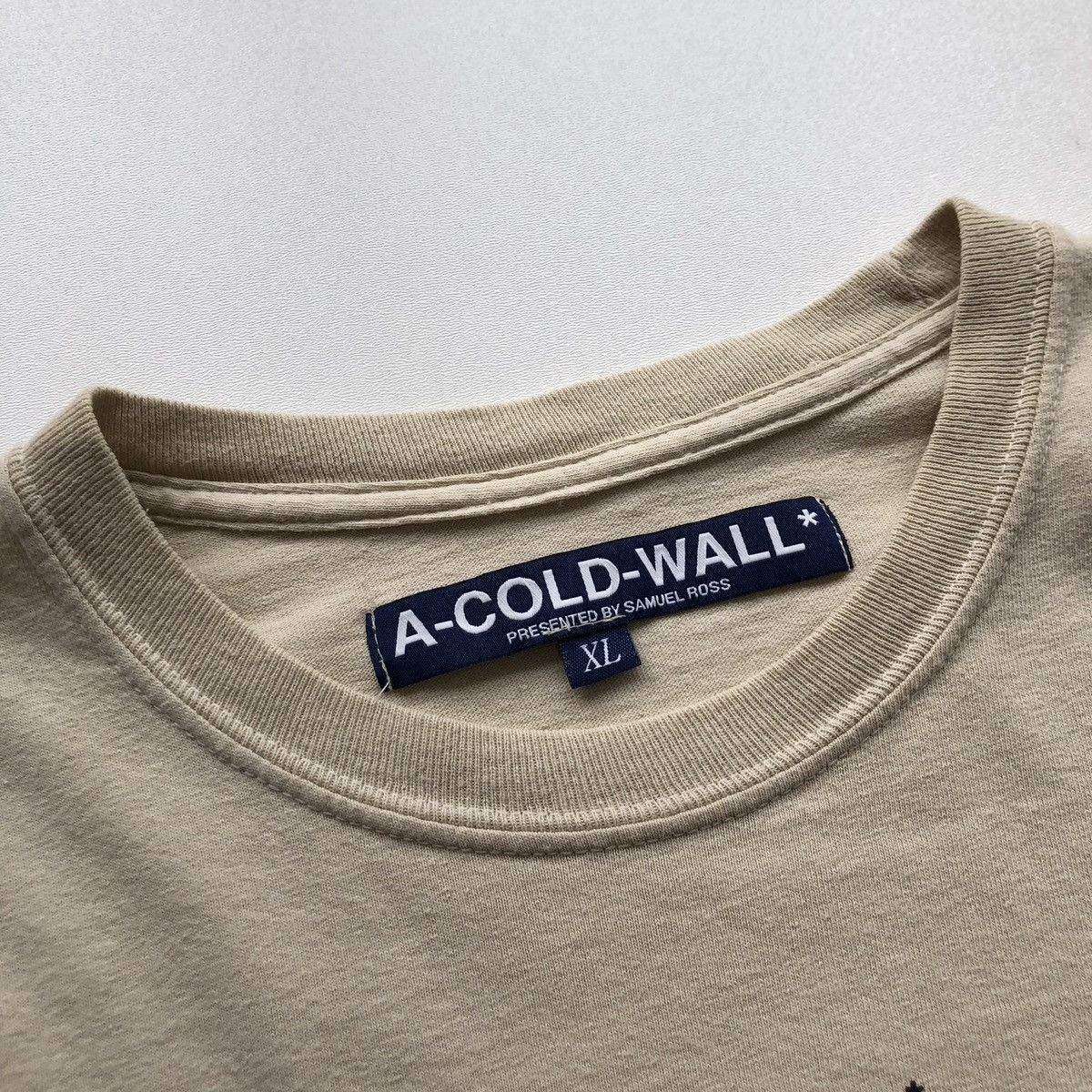 A-COLD-WALL* ACW A Cold Wall by Samuel Ross B Long Sleeve T-Shirt Beige Size US XL / EU 56 / 4 - 10 Thumbnail