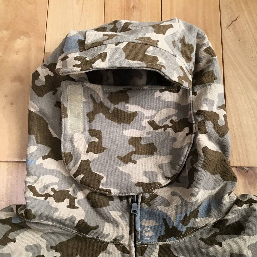 Bape BAPE SAND CAMO MILITARY RELAXED FIT FULL ZIP MASK HOODIE Size US M / EU 48-50 / 2 - 2 Thumbnail