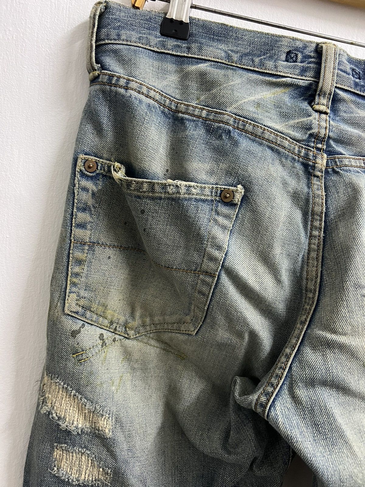 Maison MIHARA YASUHIRO Mihara Yasuhiro Damaged Repair Denim Pants Size US 32 / EU 48 - 13 Thumbnail