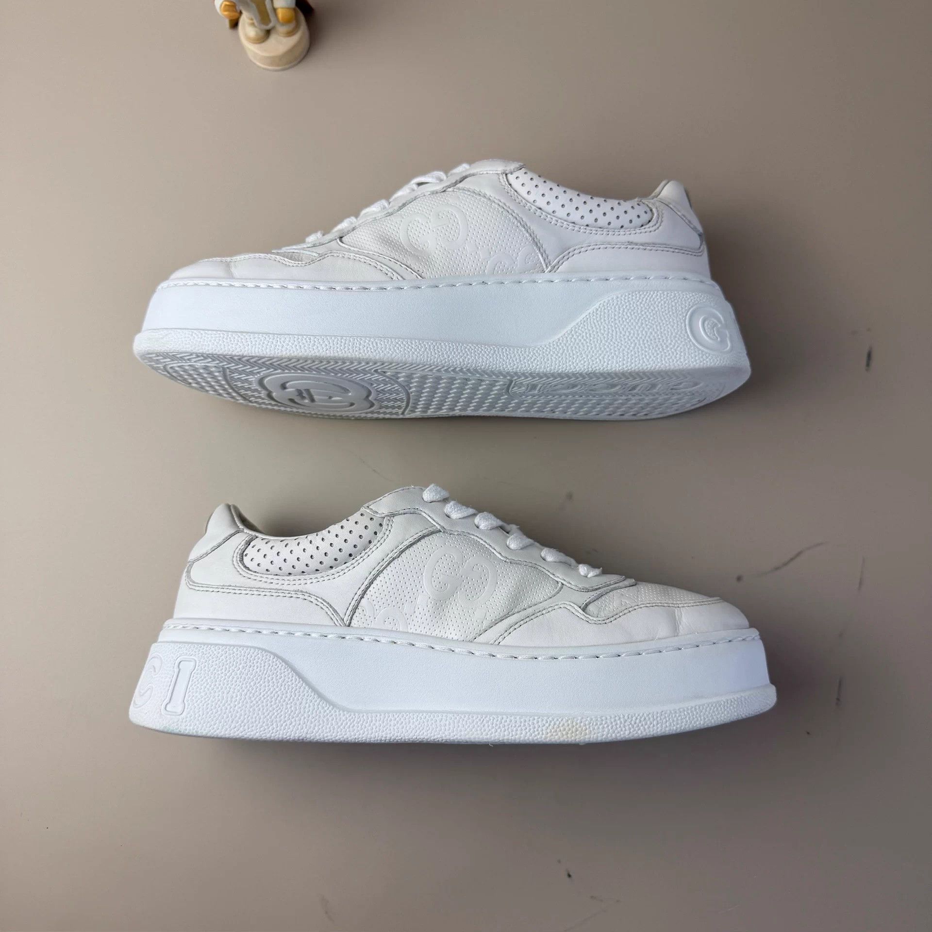 Gucci Gucci Platinum Double G Lace-up Sneakers Women's 37 Size US 6 / IT 36 - 5 Thumbnail