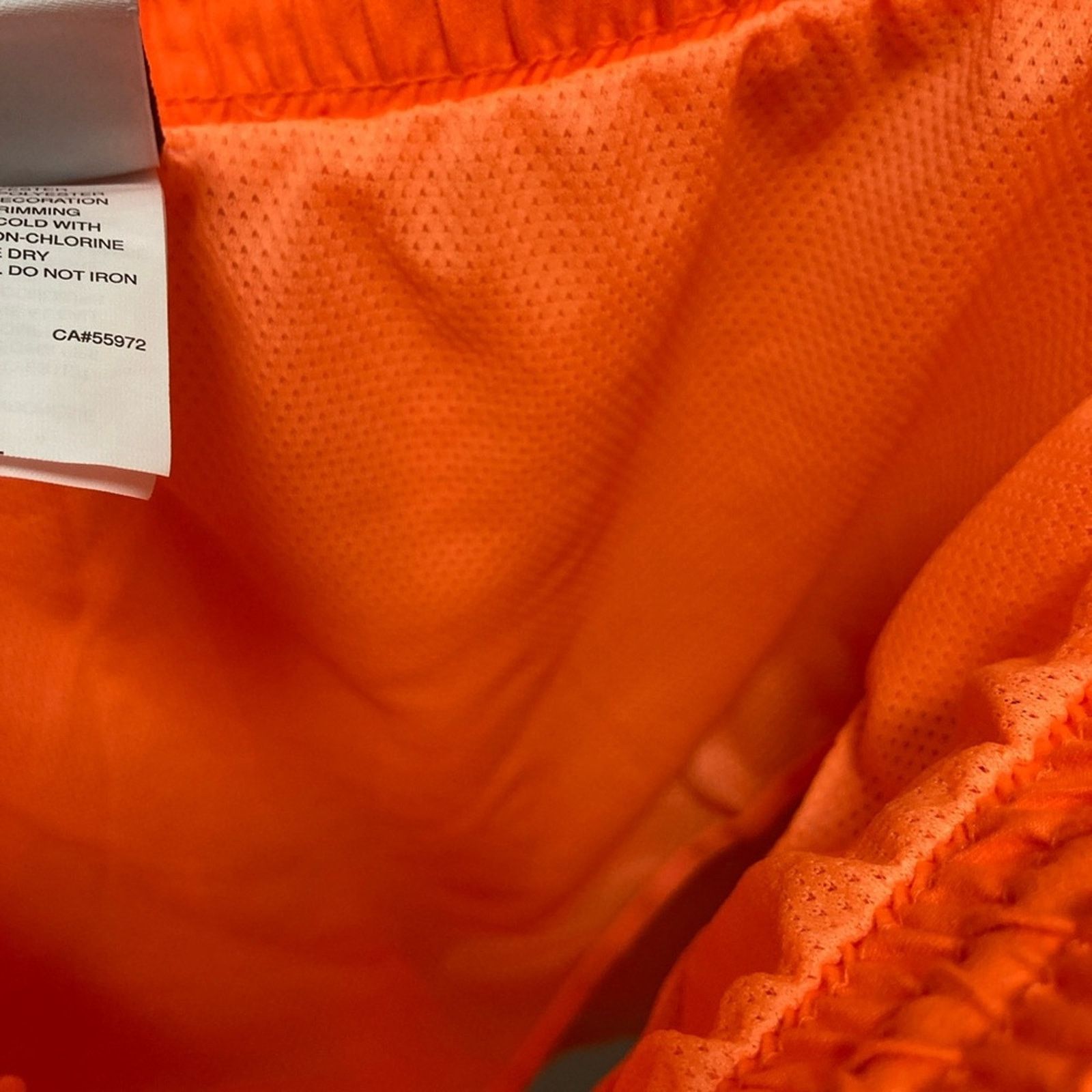 Nike Nike Men Orange Swim Trunks Size Medium with Pockets Size US 30 / EU 46 - 11 Thumbnail