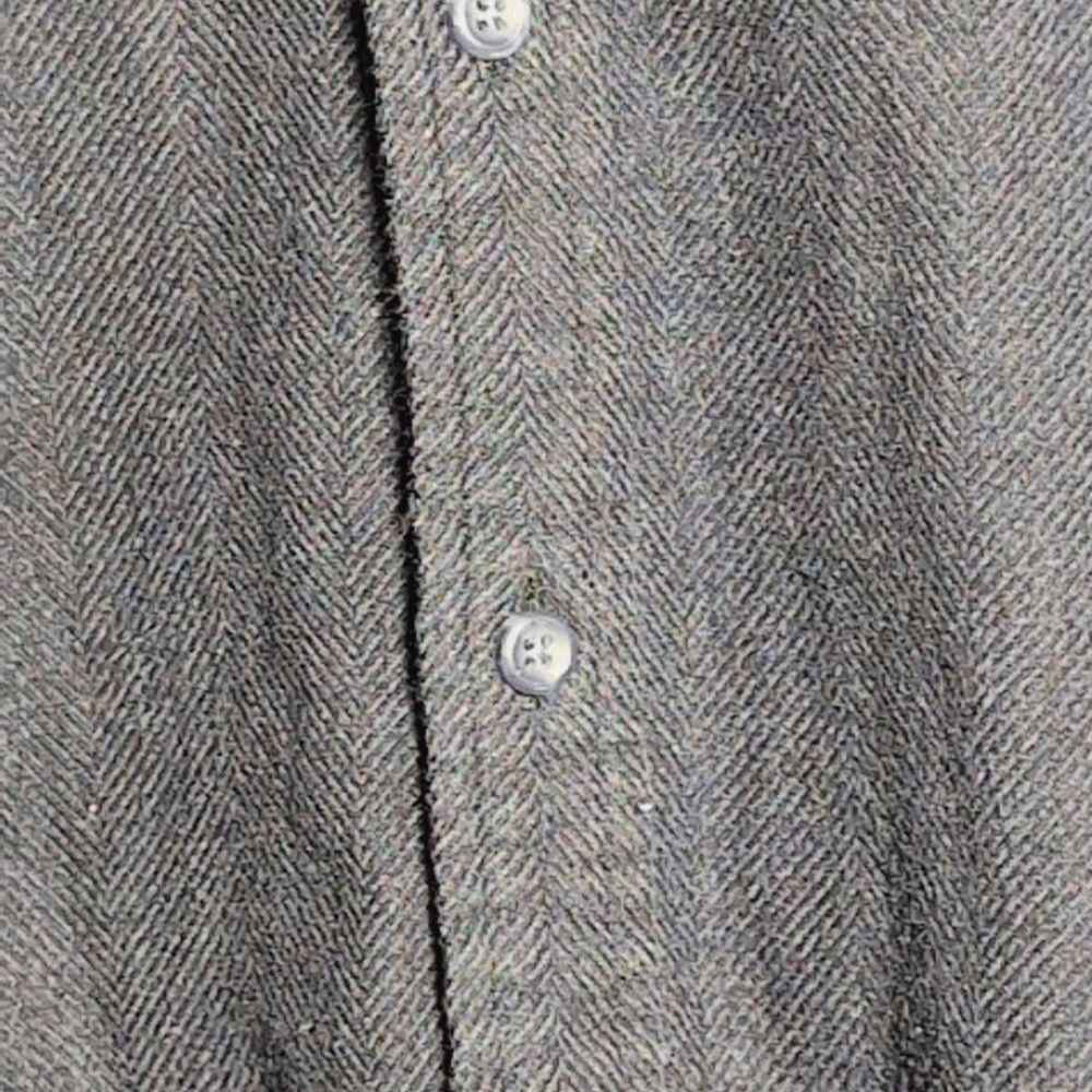 Designer Proper Cloth Canclini XL Navy Extra Large Herringbone Beaco Size US XL / EU 56 / 4 - 3 Thumbnail