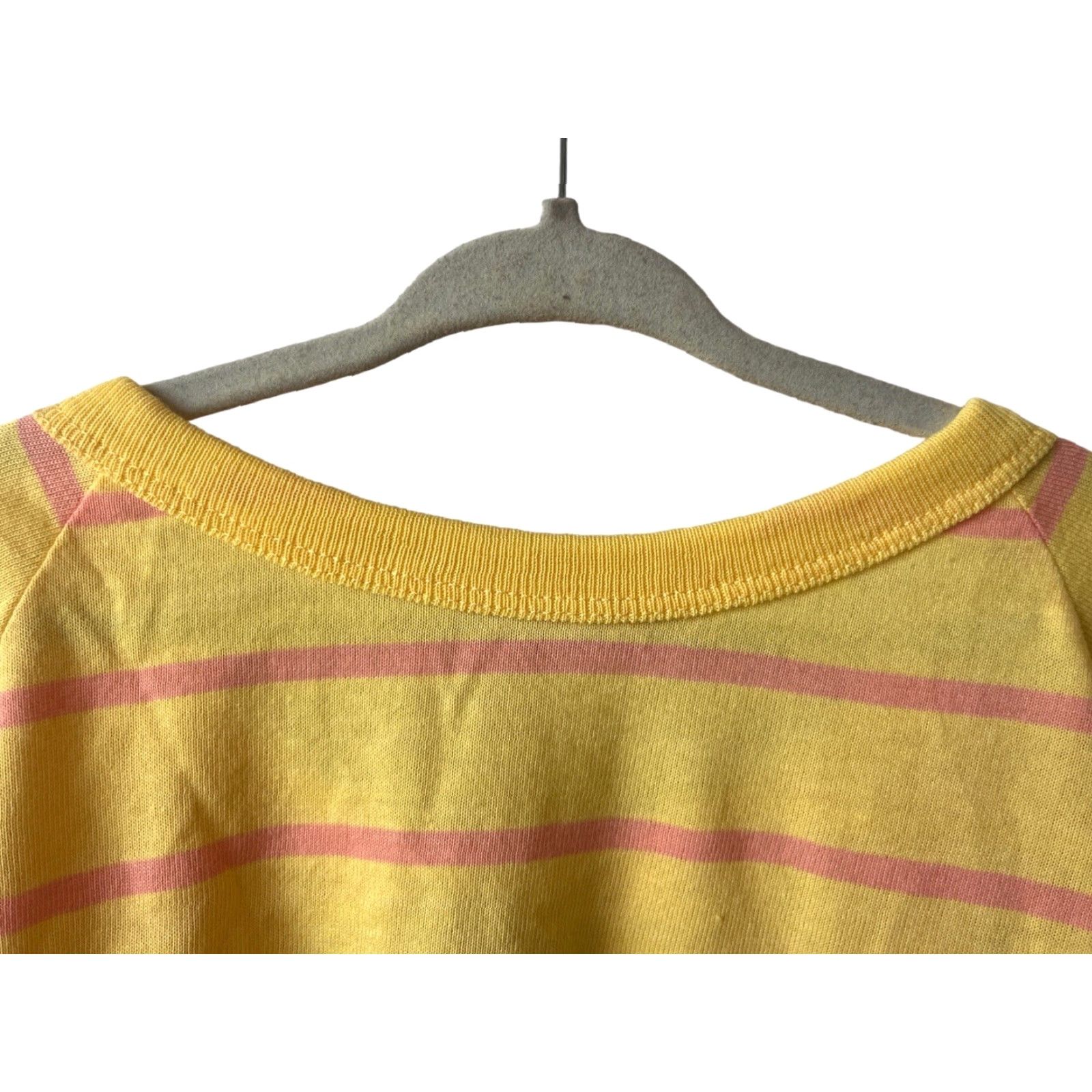 Puma VINTAGE puma Long Sleeve T-Shirt Womens M Deadstock NWT 80s Yellow Striped Size M / US 6-8 / IT 42-44 - 3 Thumbnail