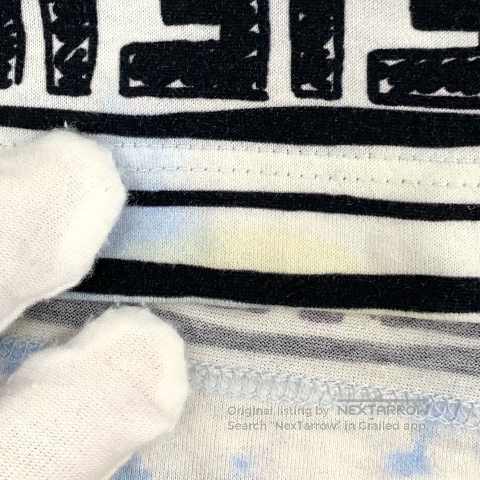 Fendi fendi blue striped logo print cotton t-shirt. Size US M / EU 48-50 / 2 - 7 Thumbnail