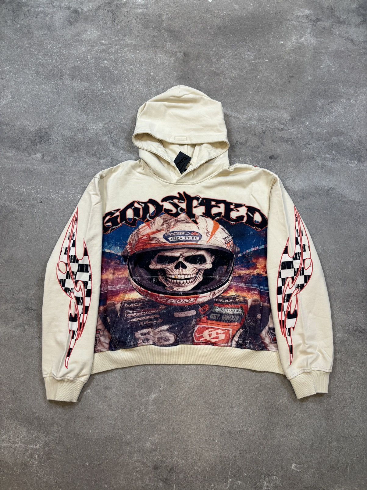 Godspeed Godspeed Racer Goldie Hoodie, Bone Size US XXL / EU 58 / 5 - 1 Thumbnail