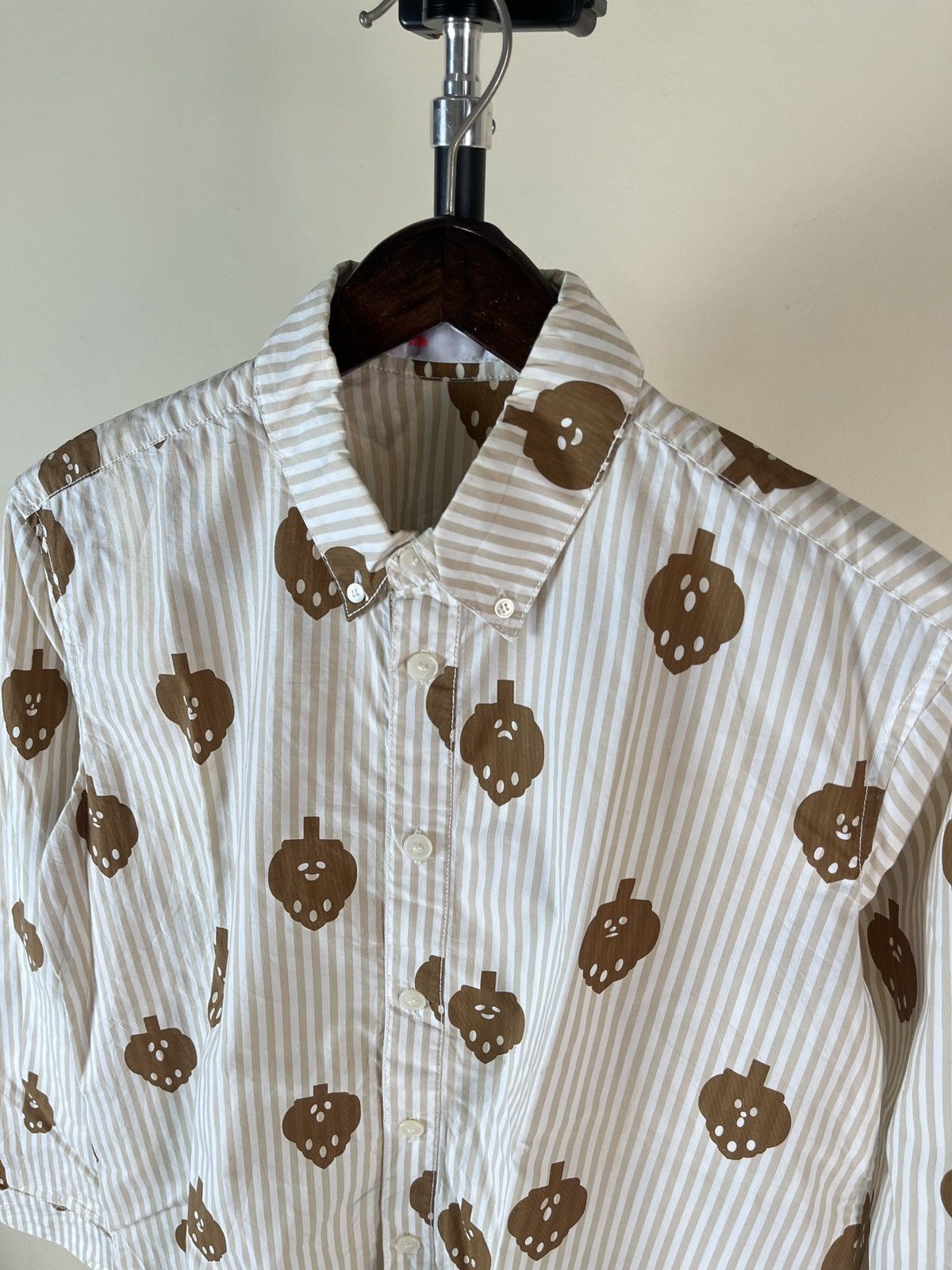 Issey Miyake Ne-net By Issey Miyake Striped Full Printed Shirt Size US M / EU 48-50 / 2 - 2 Thumbnail