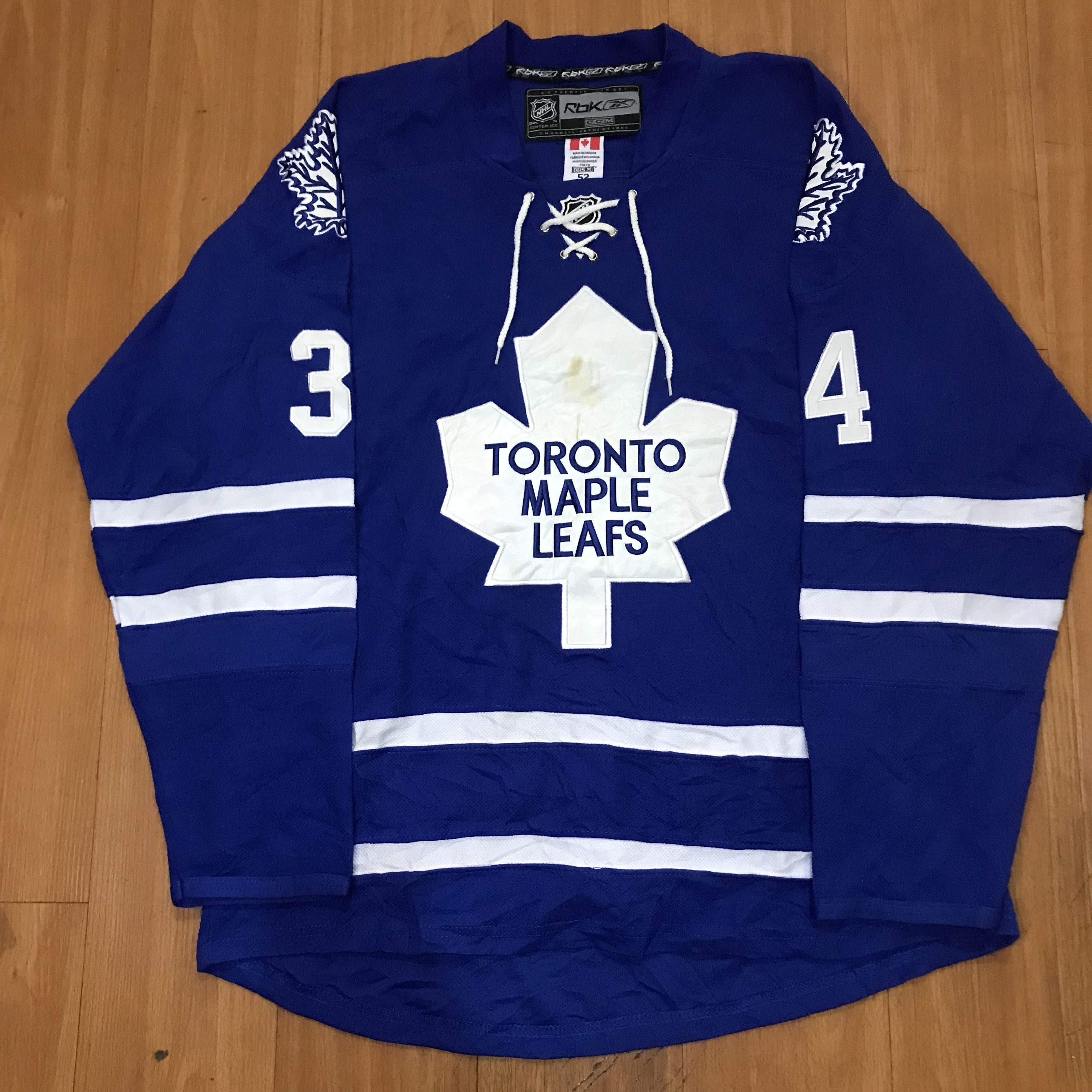 image of Reebok Toronto Maple Leafs Reimer Jersey in Blue, Men's (Size XL)