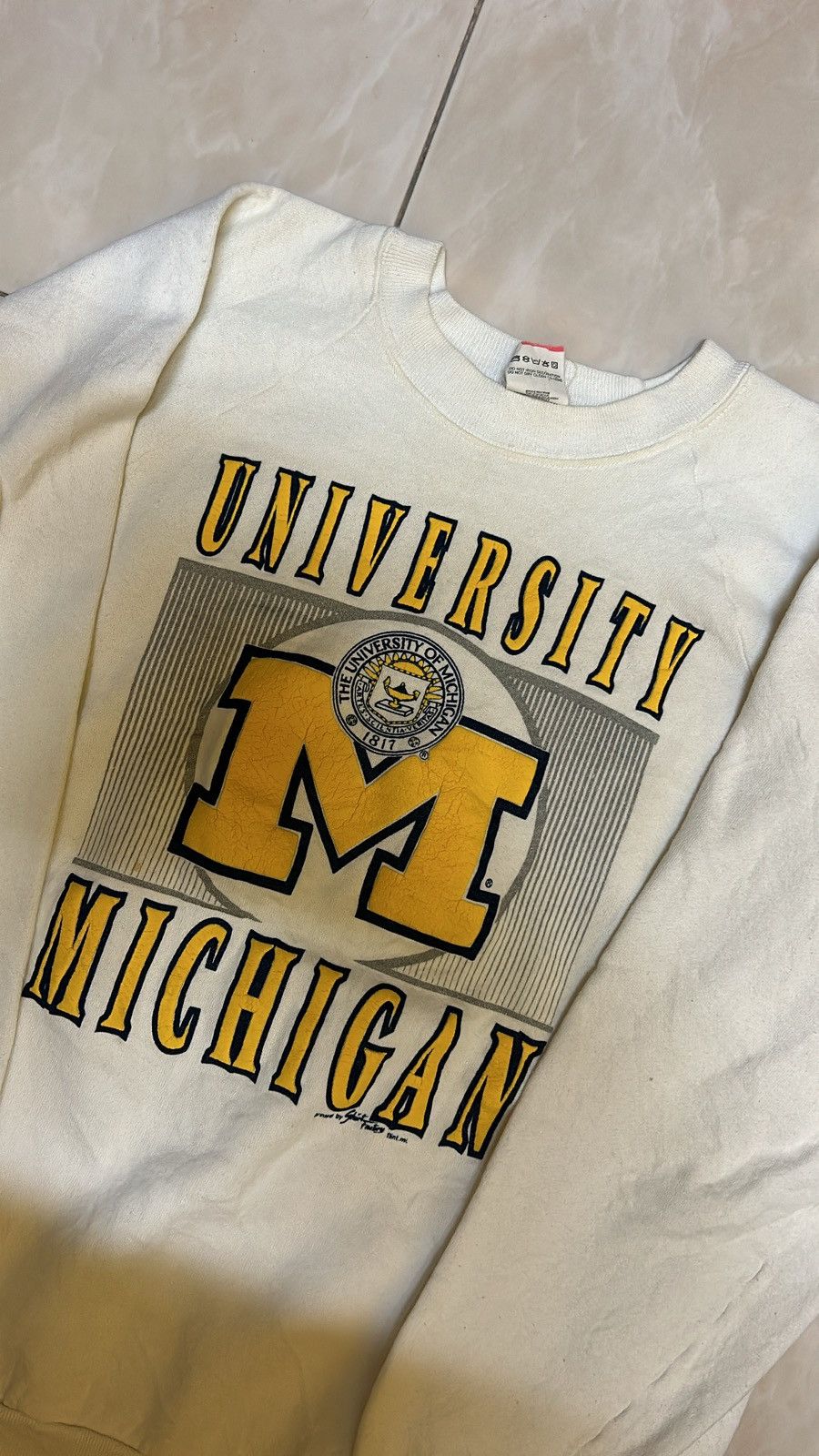 Vintage VTG SWEATSHIRT ÜNİVERSİTEY MICHIGAN Size US L / EU 52-54 / 3 - 2 Thumbnail