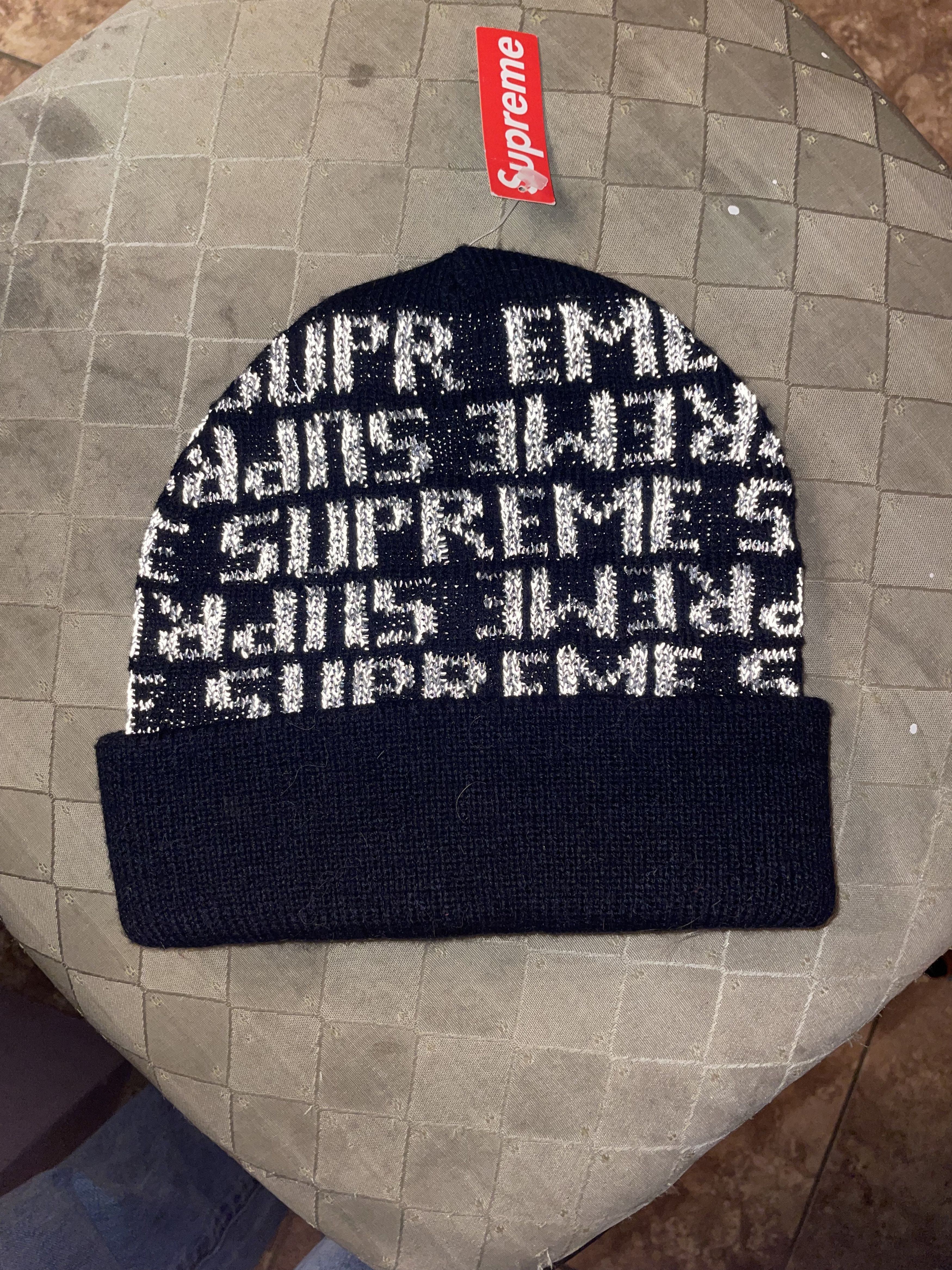 Supreme Supreme FW16 reflective repeat 3M beanie Size ONE SIZE - 2 Thumbnail