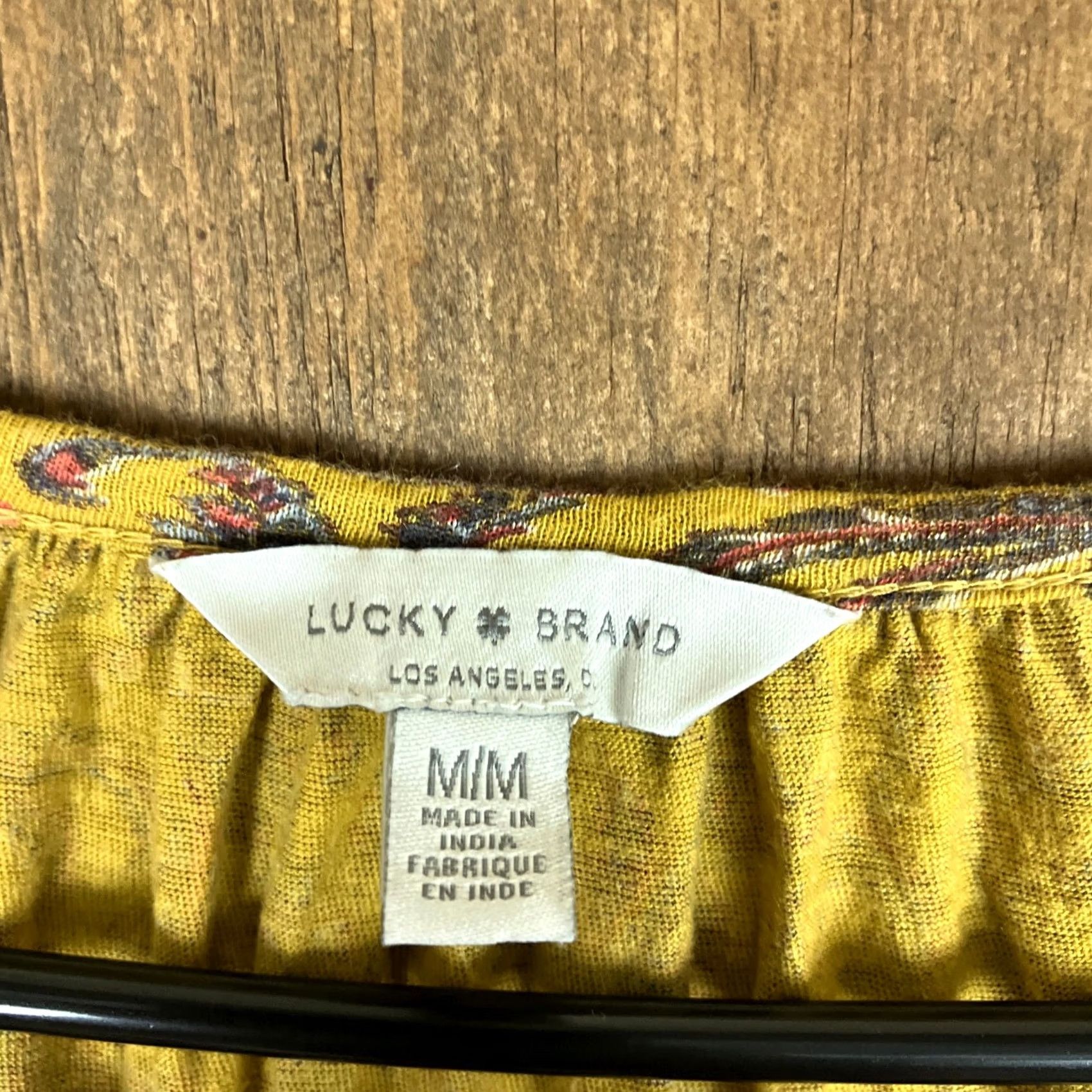 Lucky Brand Lucky Brand Blouse Multicolored Paisley Short Sleeve Boho Womens M Size M / US 6-8 / IT 42-44 - 6 Thumbnail