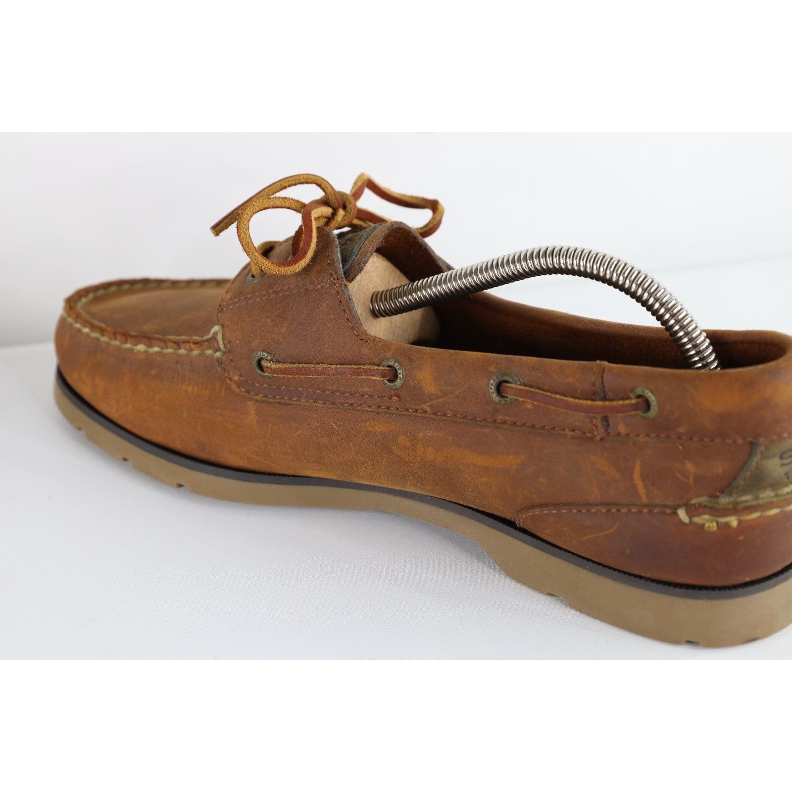 Sperry Deadstock Vintage Sperry Top Sider Leather Boat Shoes Size US 9.5 / EU 42-43 - 7 Thumbnail
