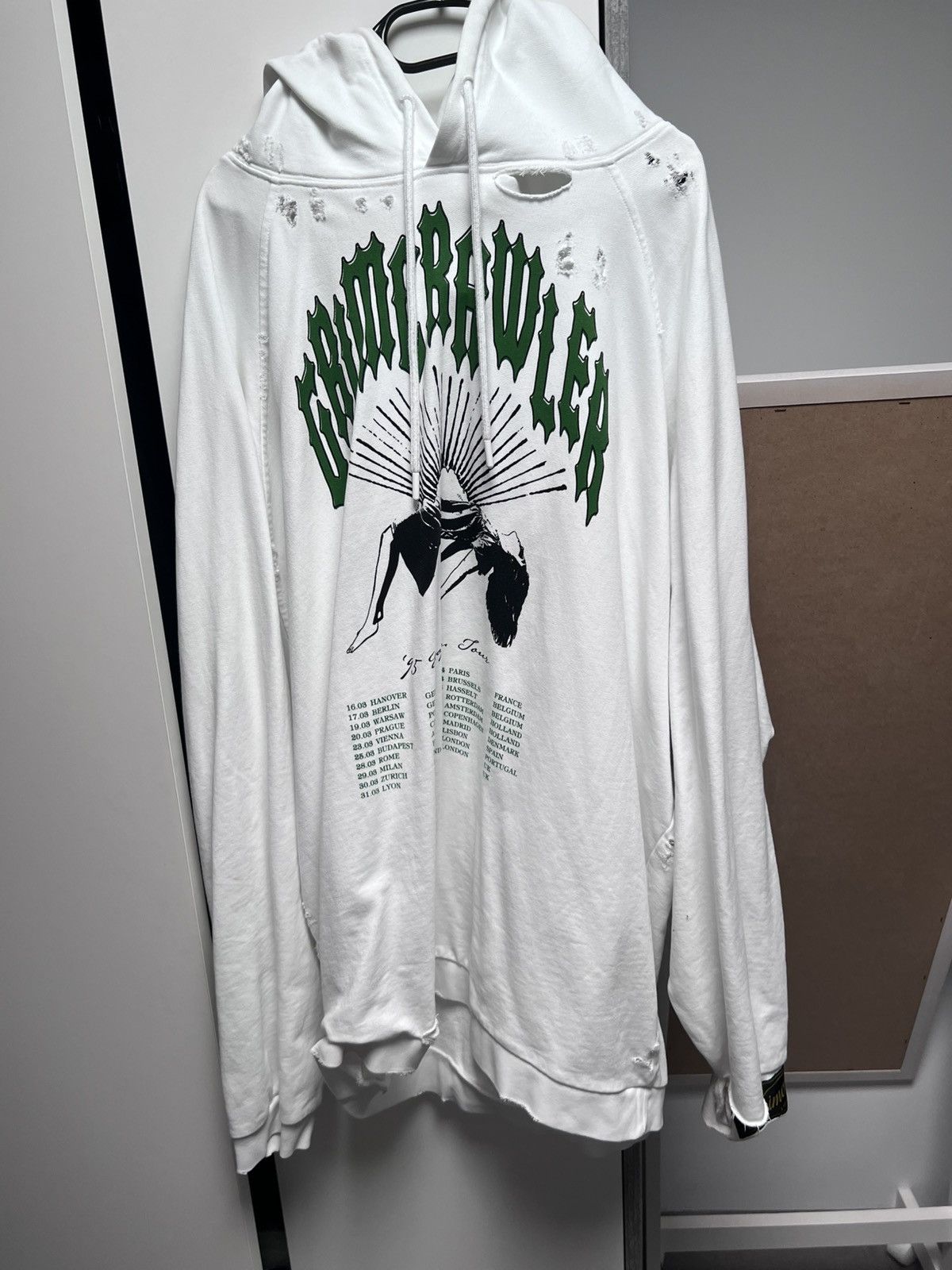 Raf Simons RAF SIMONS Destroyed Oversized Hoodie Size US M / EU 48-50 / 2 - 1 Thumbnail