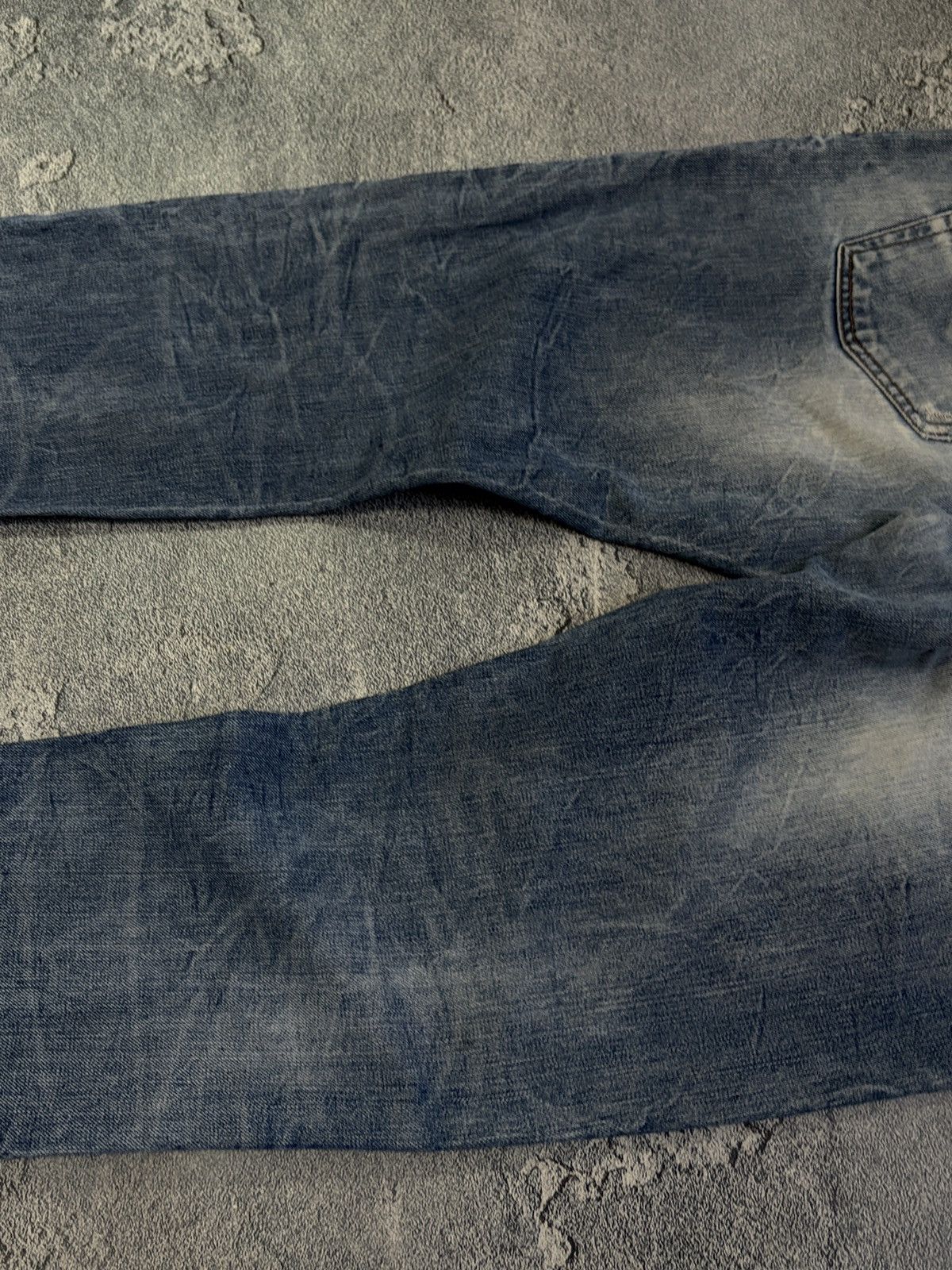 Diesel DIESEL Krooley Slim Carrot Distressed Blue Jeans W36 L34 Size US 36 / EU 52 - 5 Thumbnail