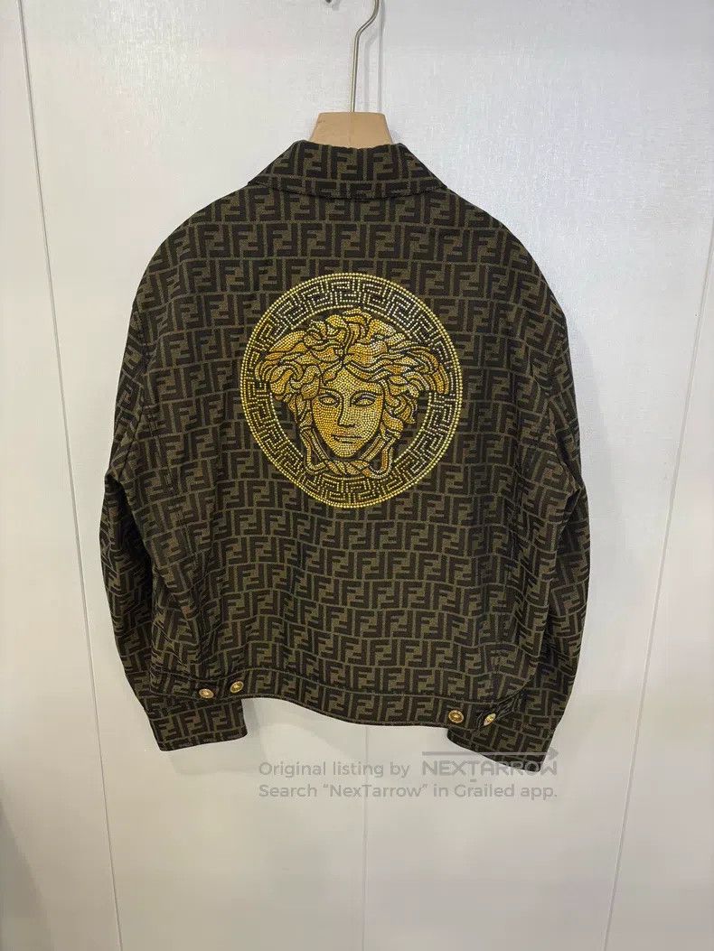 Other Fendi Versace x Manin Lao Hua Water Diamond Portrait Jacke Size US M / EU 48-50 / 2 - 2 Thumbnail