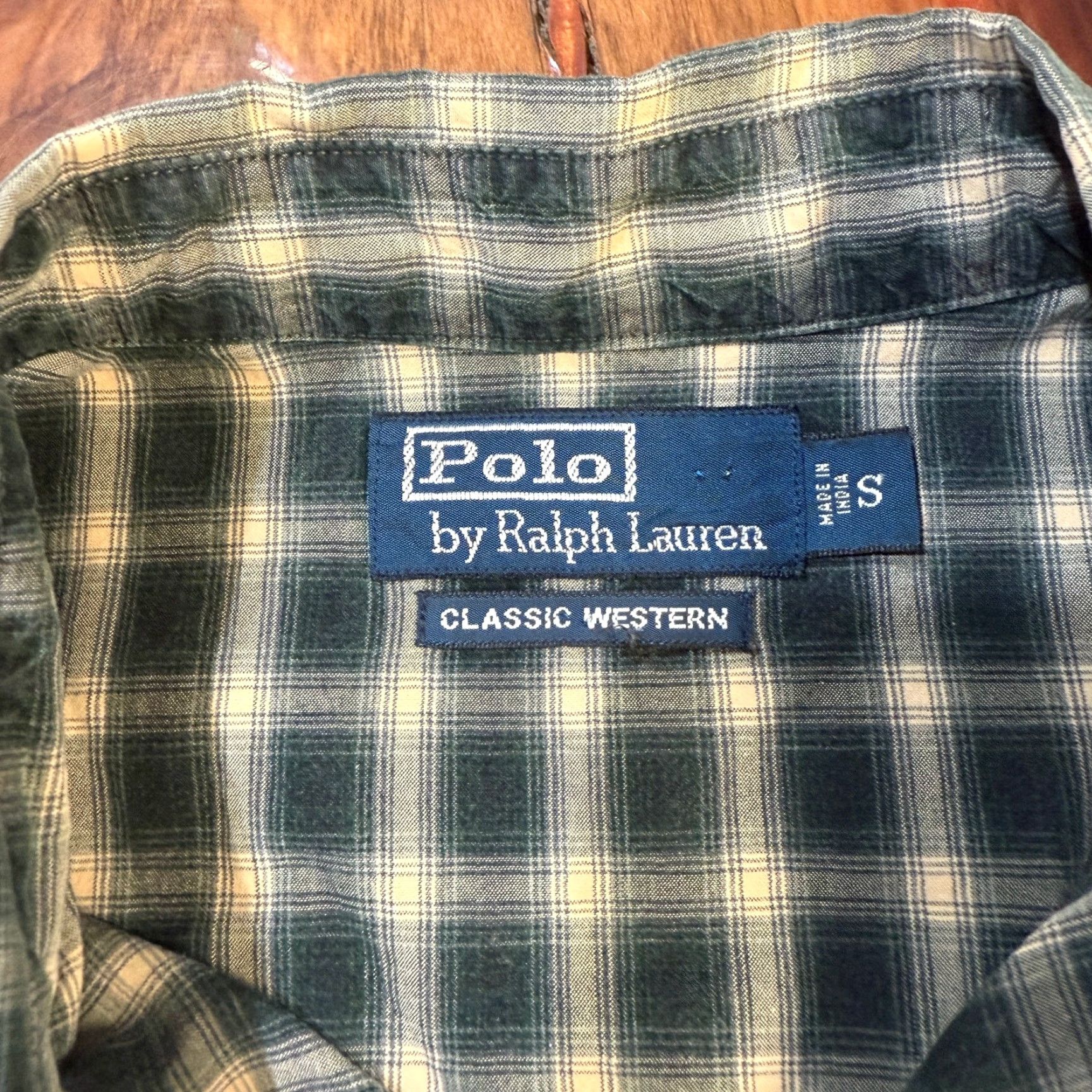 Vintage Polo Shirt Mens S Western Plaid Cotton Pearl Snap Green 41in Chest Classic Size US S / EU 44-46 / 1 - 3 Thumbnail