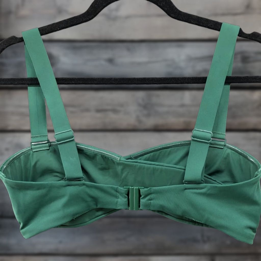 Cos COS Bikini Top Womens Size 8 Green Minimalist Wrap Front Shirt Womens Size M / US 6-8 / IT 42-44 - 1 Thumbnail