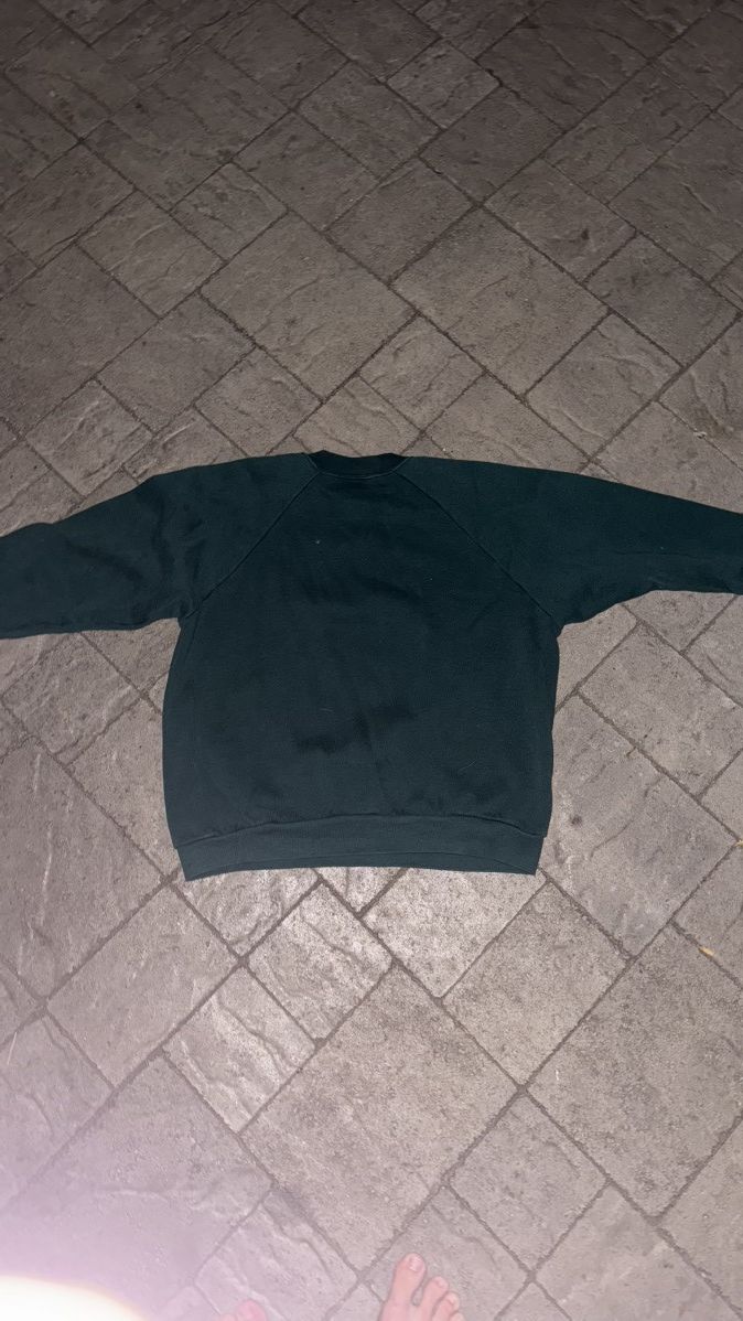 Fruit Of The Loom 90s Fruit of the Loom Dark Green crewneck Size US L / EU 52-54 / 3 - 3 Thumbnail
