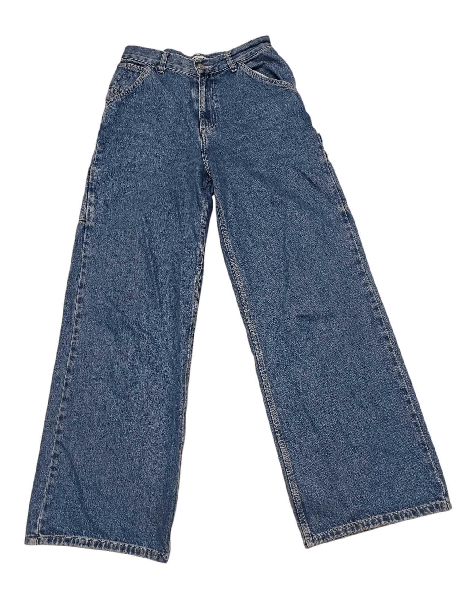 Carhartt FIRE CARHARTT BAGGY CARPENTERS HIGH WAIST LOOSE LADY`S JEANS Size 26" / US 2 / IT 38 - 4 Thumbnail