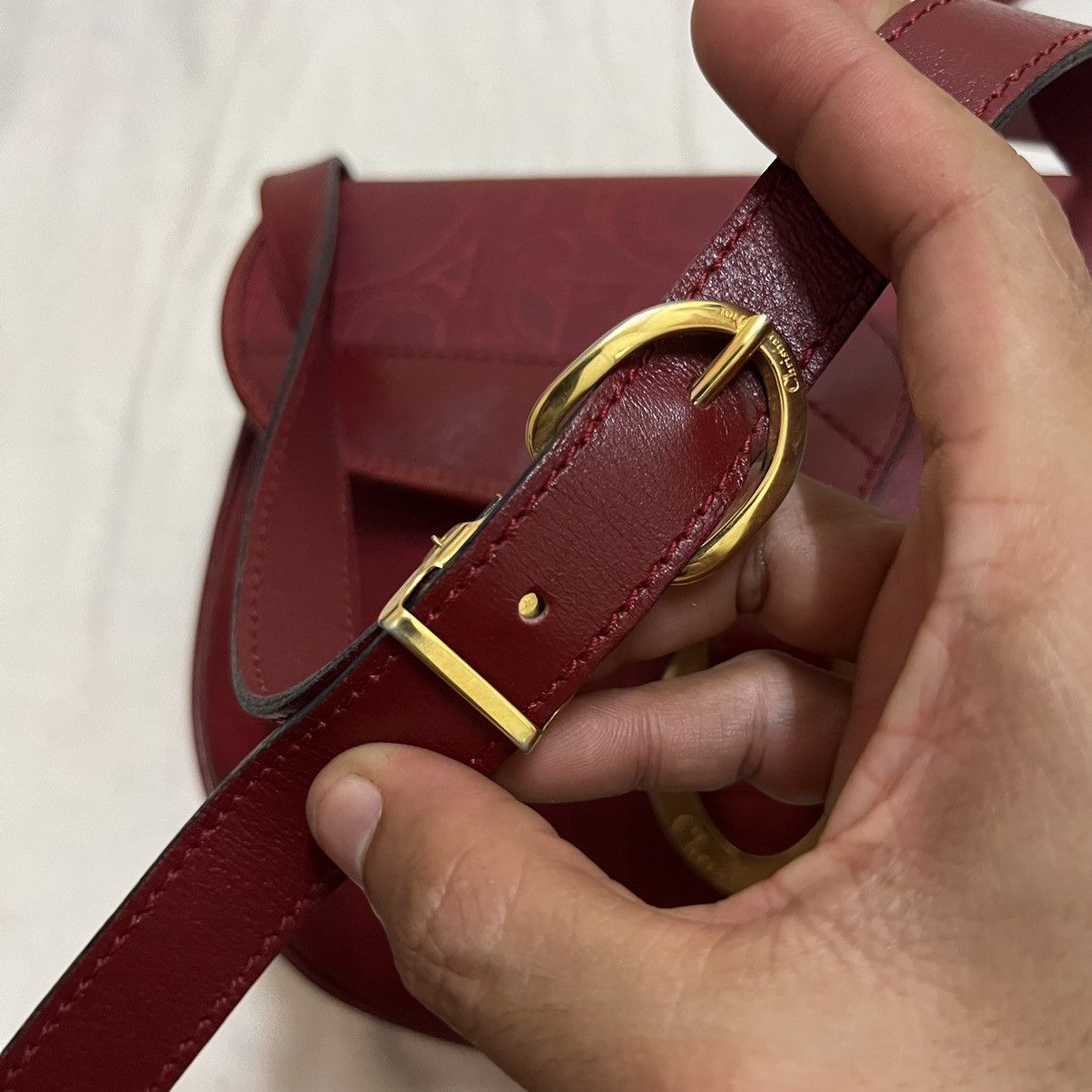 Christian Dior Monsieur × Dior × Vintage Authentic Vintage Christian Dior Monogram Leather Slingbag Size ONE SIZE - 4 Thumbnail