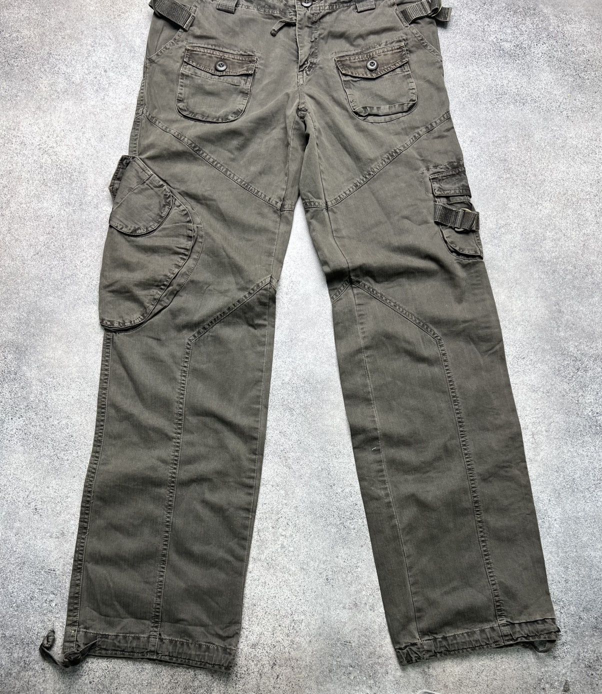 GOA Vintage japanese cargo faded flare pants Size US 32 / EU 48 - 2 Thumbnail