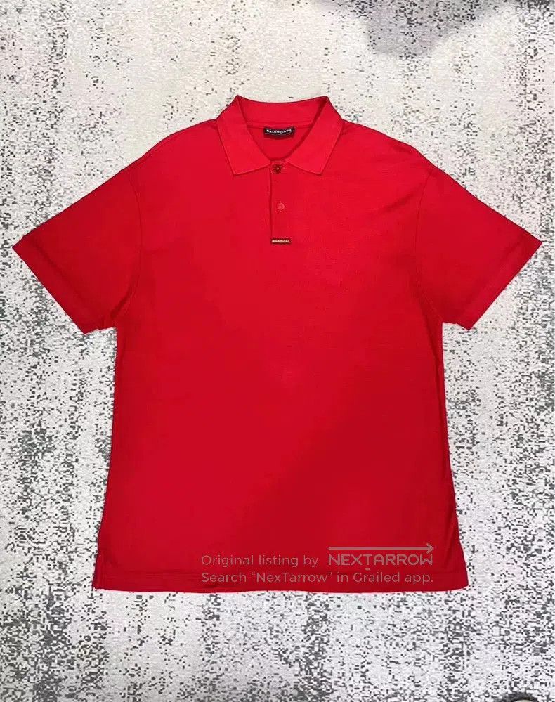 Balenciaga Balenciaga European Print Short Sleeve Polo. Size US S / EU 44-46 / 1 - 1 Thumbnail