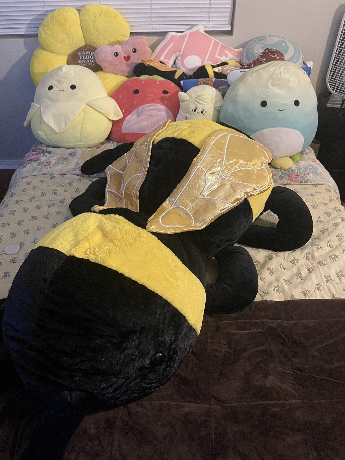image of Golf Wang Giant Stuffed Bumblebee in Black, Men's