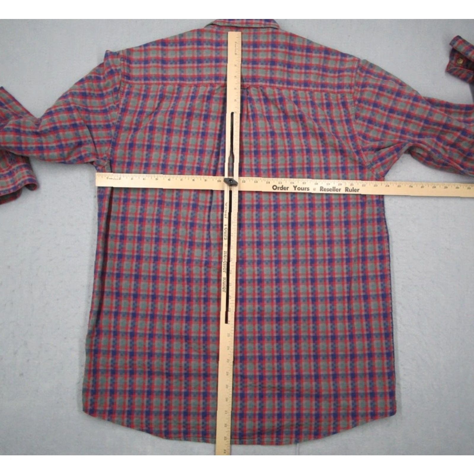 Vintage VINTAGE REI Men's Long Sleeve Button-Up Shirt Casual Workwear Outdoor 100% Cotton Red Check Large Tall Size US L / EU 52-54 / 3 - 5 Thumbnail