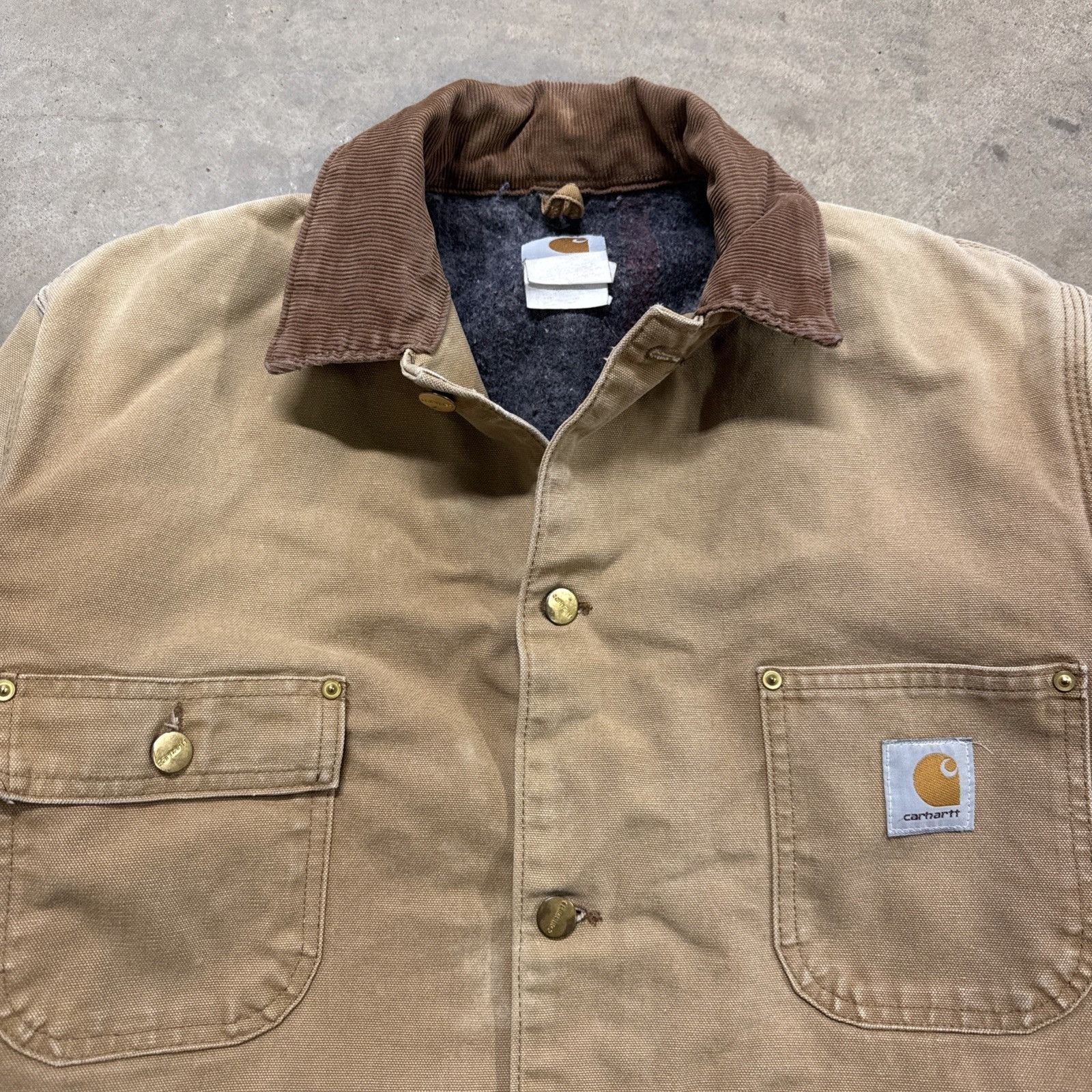 Carhartt Vintage Carhartt Jacket Mens Large Chore Coat Tan C01 BRN Size US L / EU 52-54 / 3 - 2 Thumbnail