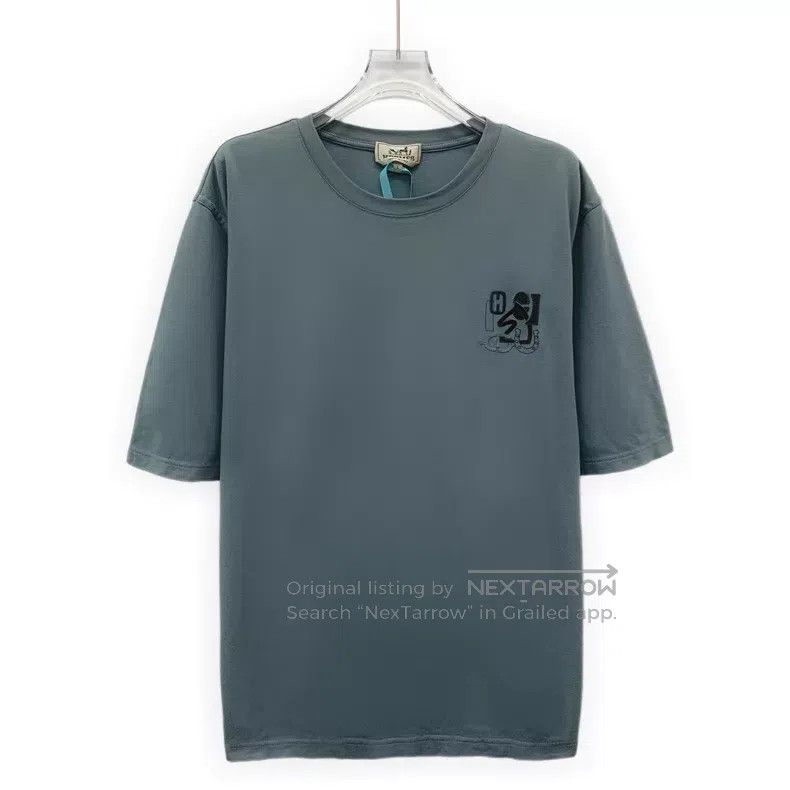 Hermes Hermes 25 styles of cotton round-neck short-sleeve T-shirt Size US L / EU 52-54 / 3 - 1 Thumbnail