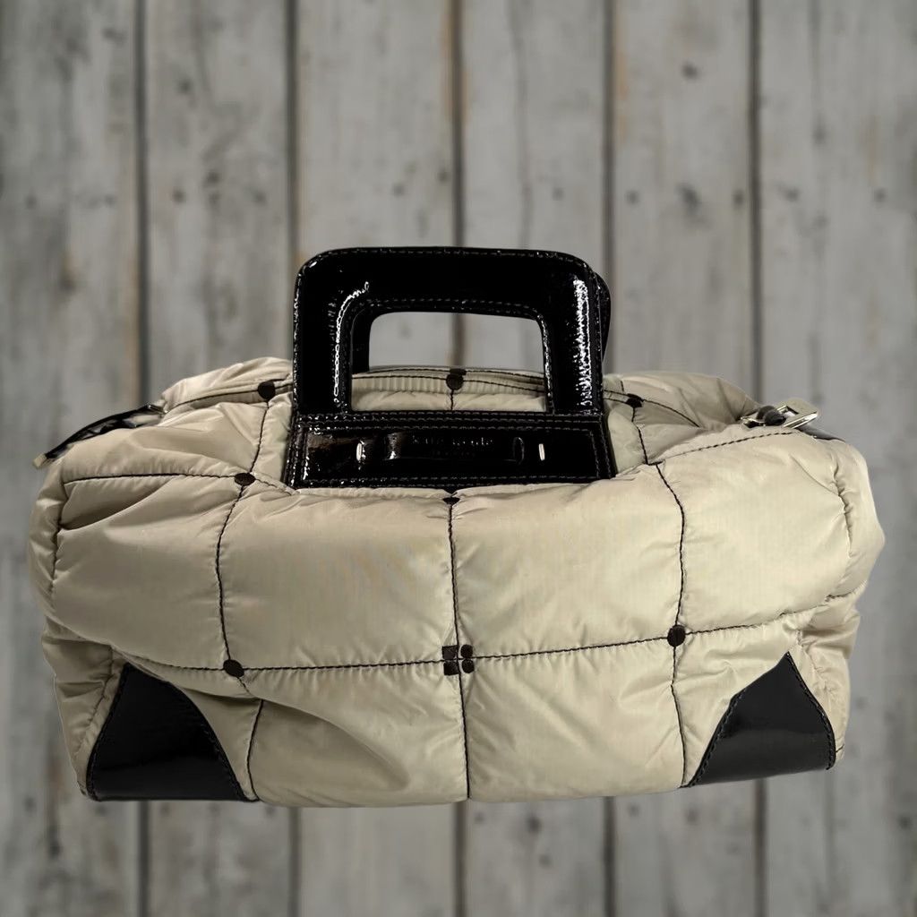 Vintage kate spade new york Alpine Beige Nylon Quilted Bag NO SHOULDER STRAP Large Women bag, Quilted, Nylon, Beige, Kate Spade, Bag, Vintage N/A Size ONE SIZE - 1 Thumbnail
