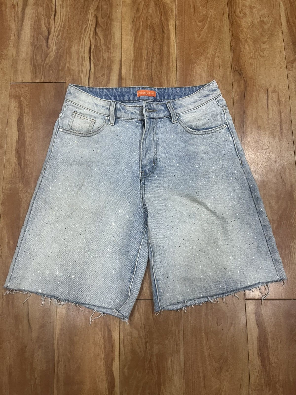 Paradise lost Rhinestone Denim Shorts