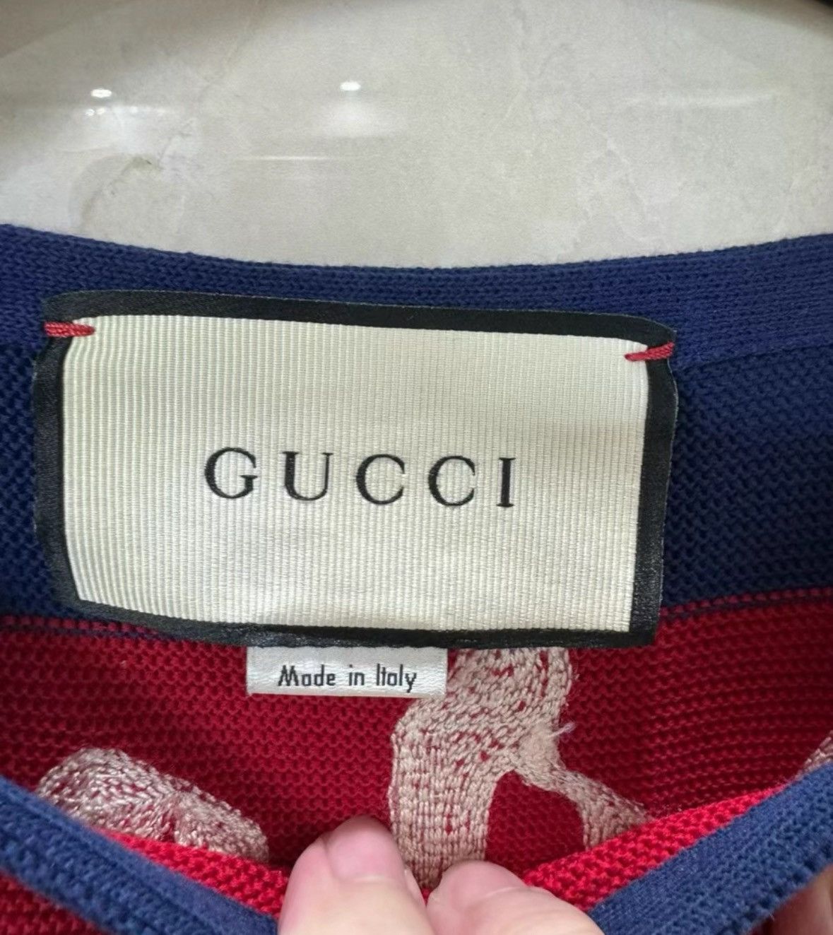 Gucci Gucci Long sleeves printed with letters behind the stripes Size US M / EU 48-50 / 2 - 3 Thumbnail